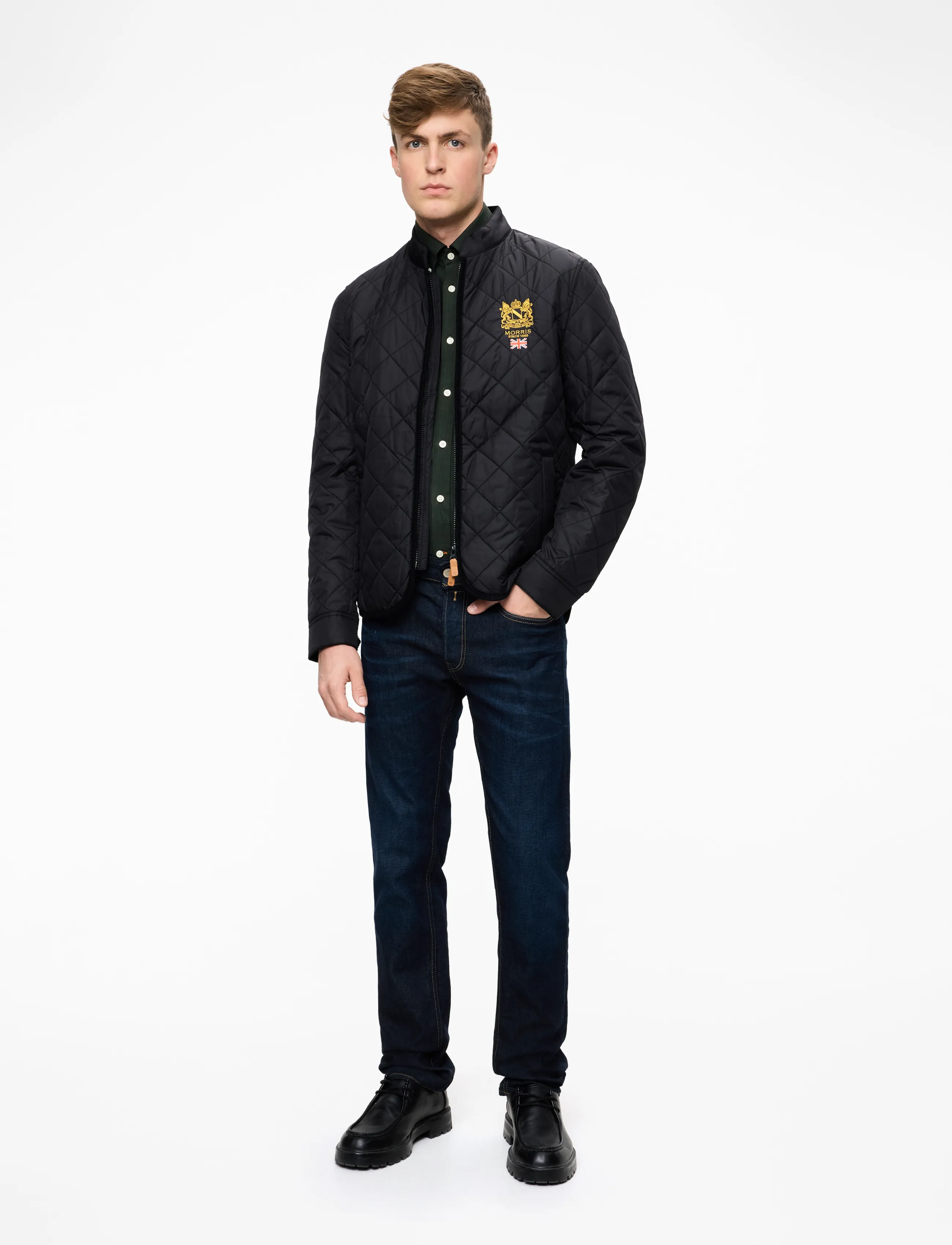 Morris - Trenton Quilted Jacket - overtøj - black - 2