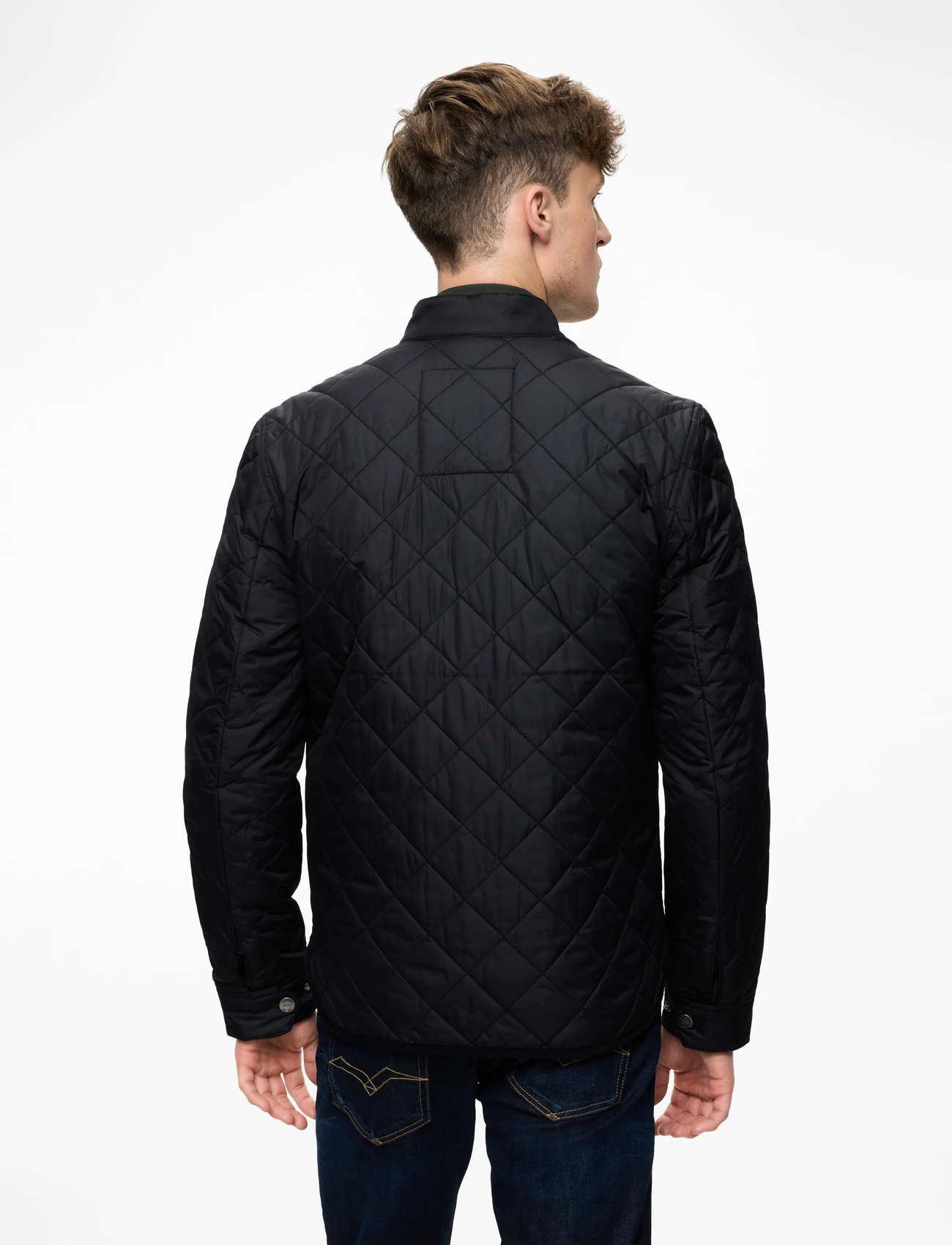 Morris - Trenton Quilted Jacket - quilted jackets - black - 3