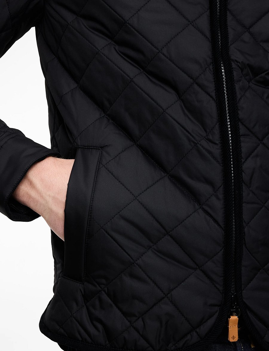Morris - Trenton Quilted Jacket - herbstjacken - black - 4