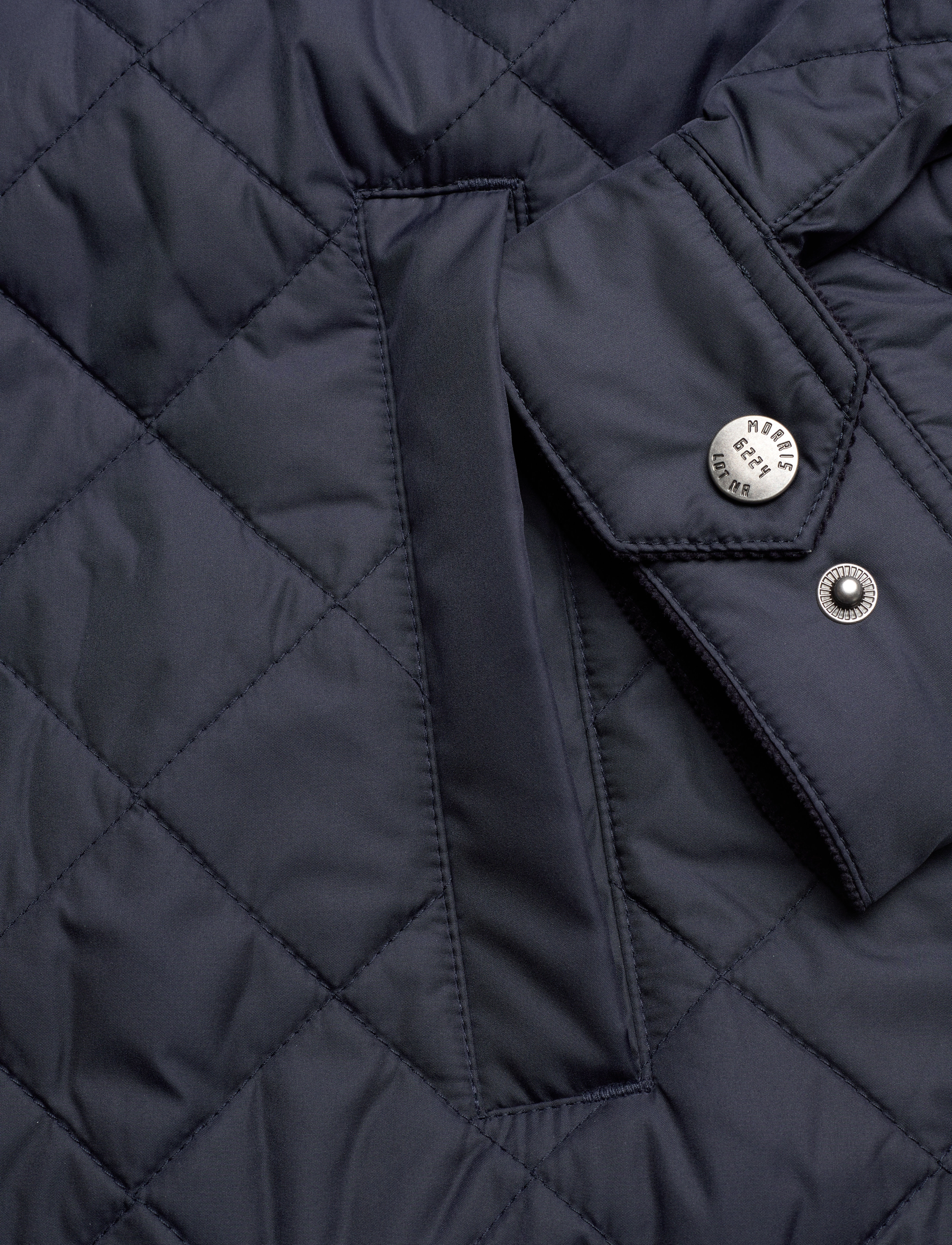 Morris - Trenton Quilted Jacket - overtøj - old blue - 3