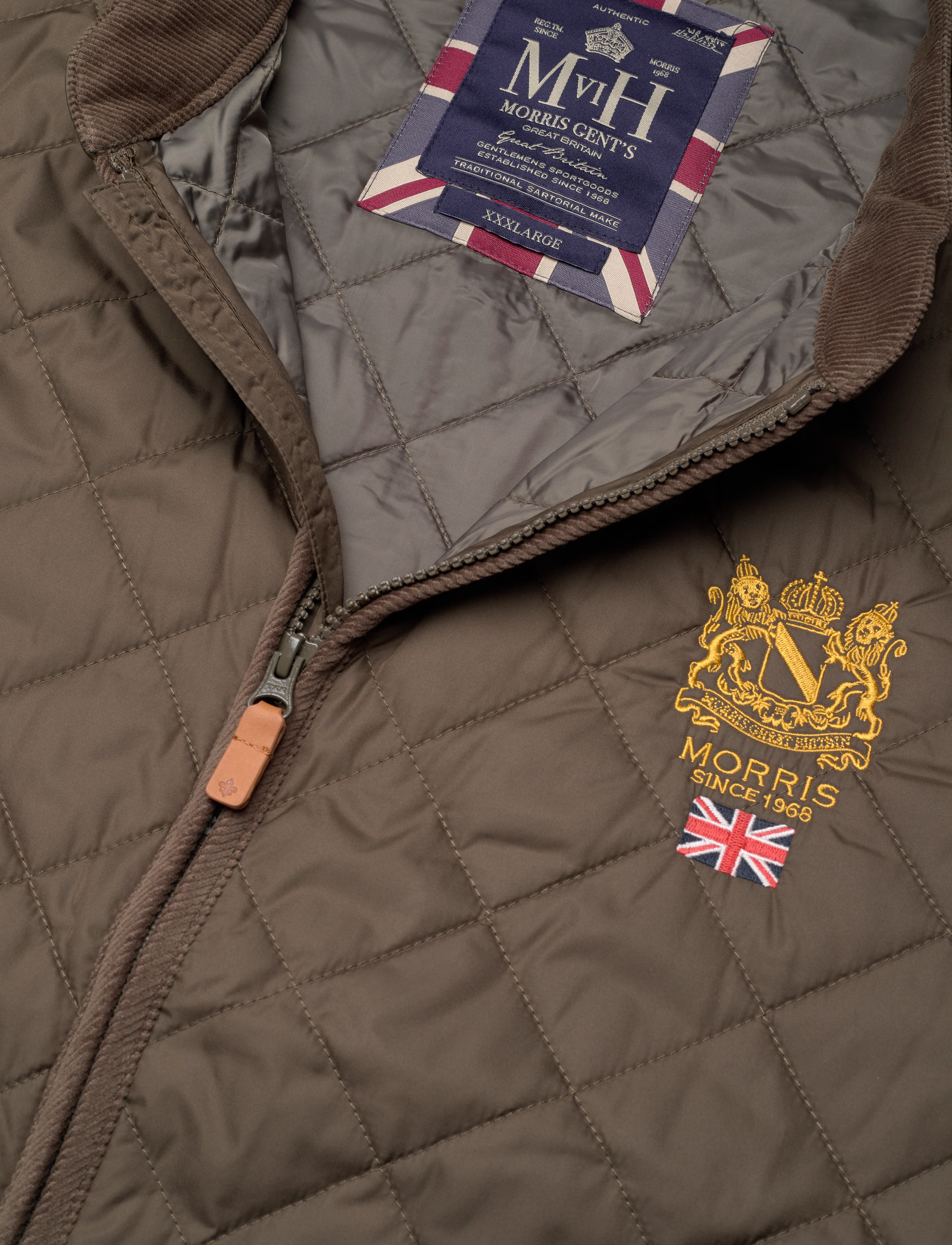 Morris - Trenton Quilted Jacket - jacken - olive - 4