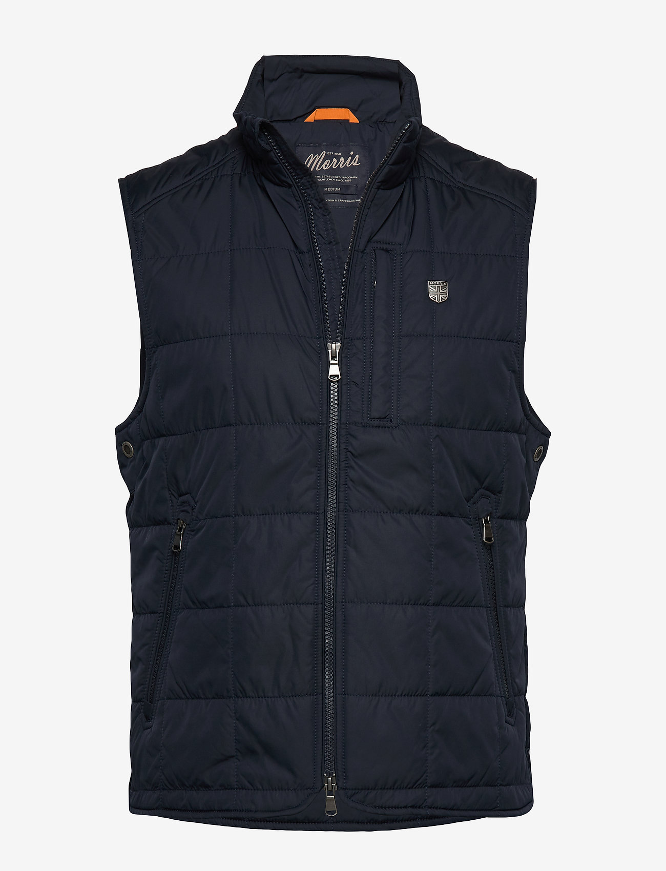 Morris - Crew Quilted Vest - blue - 0