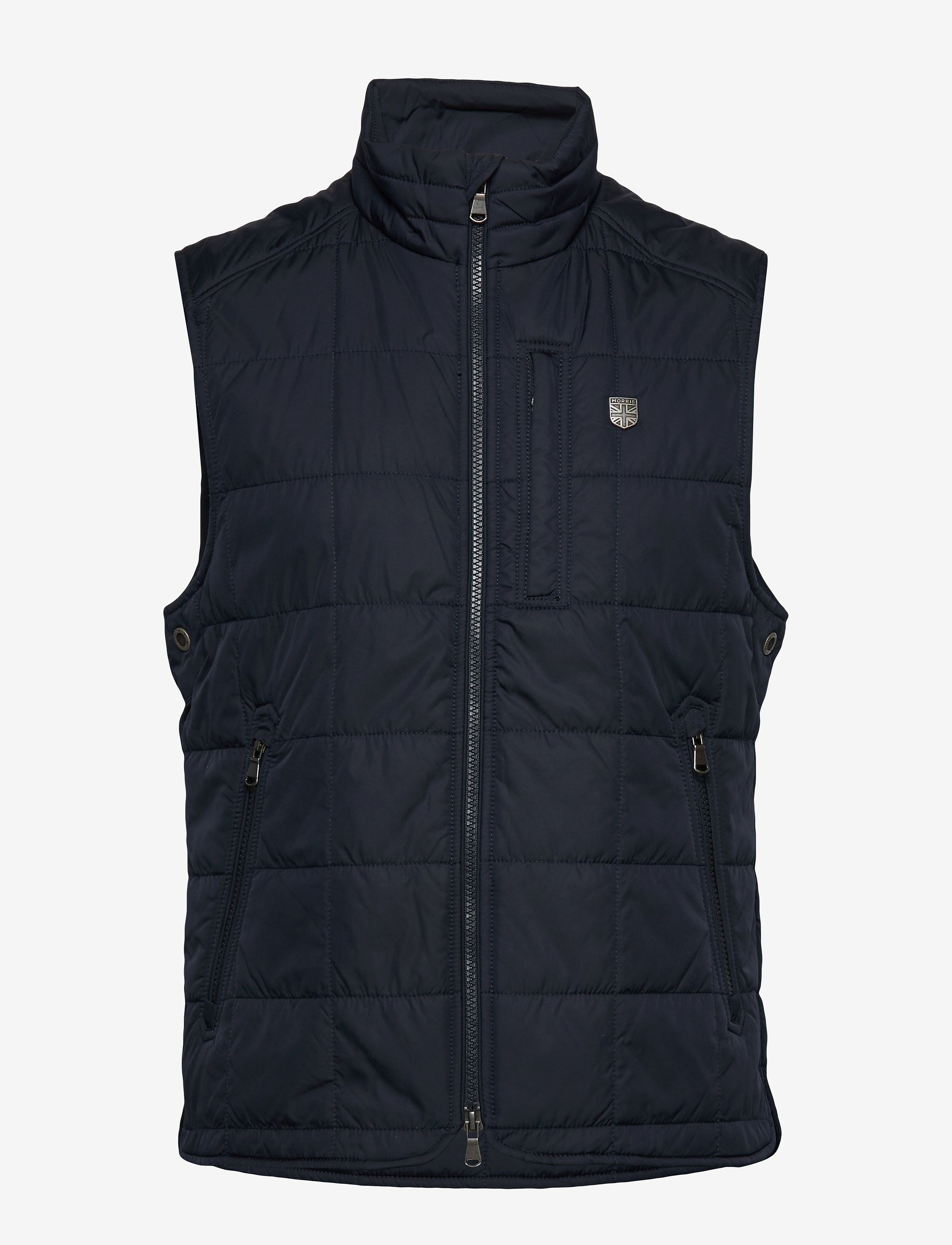 Morris - Crew Quilted Vest - blue - 1