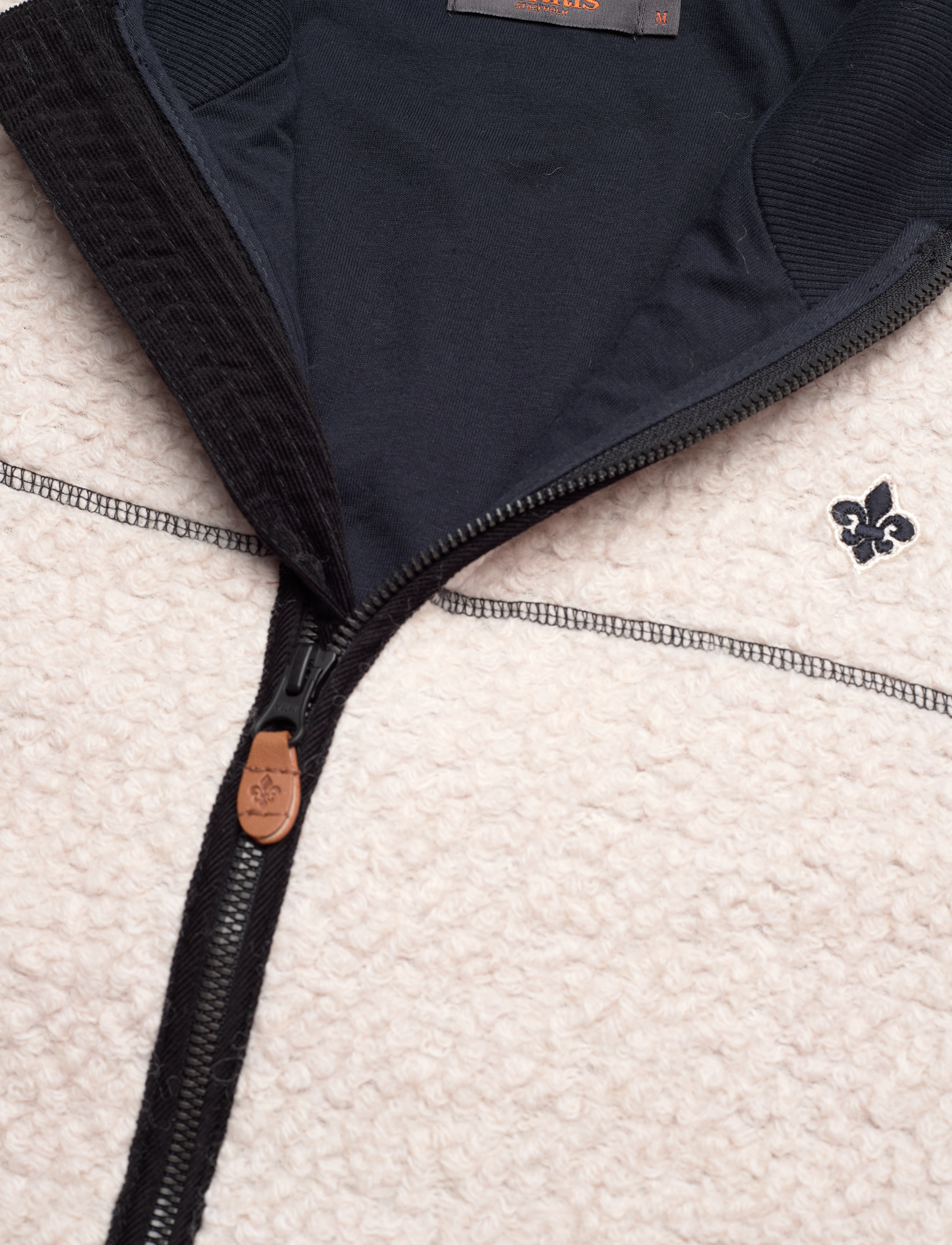 Morris - Chadwick Pile Jacket - off white - 2