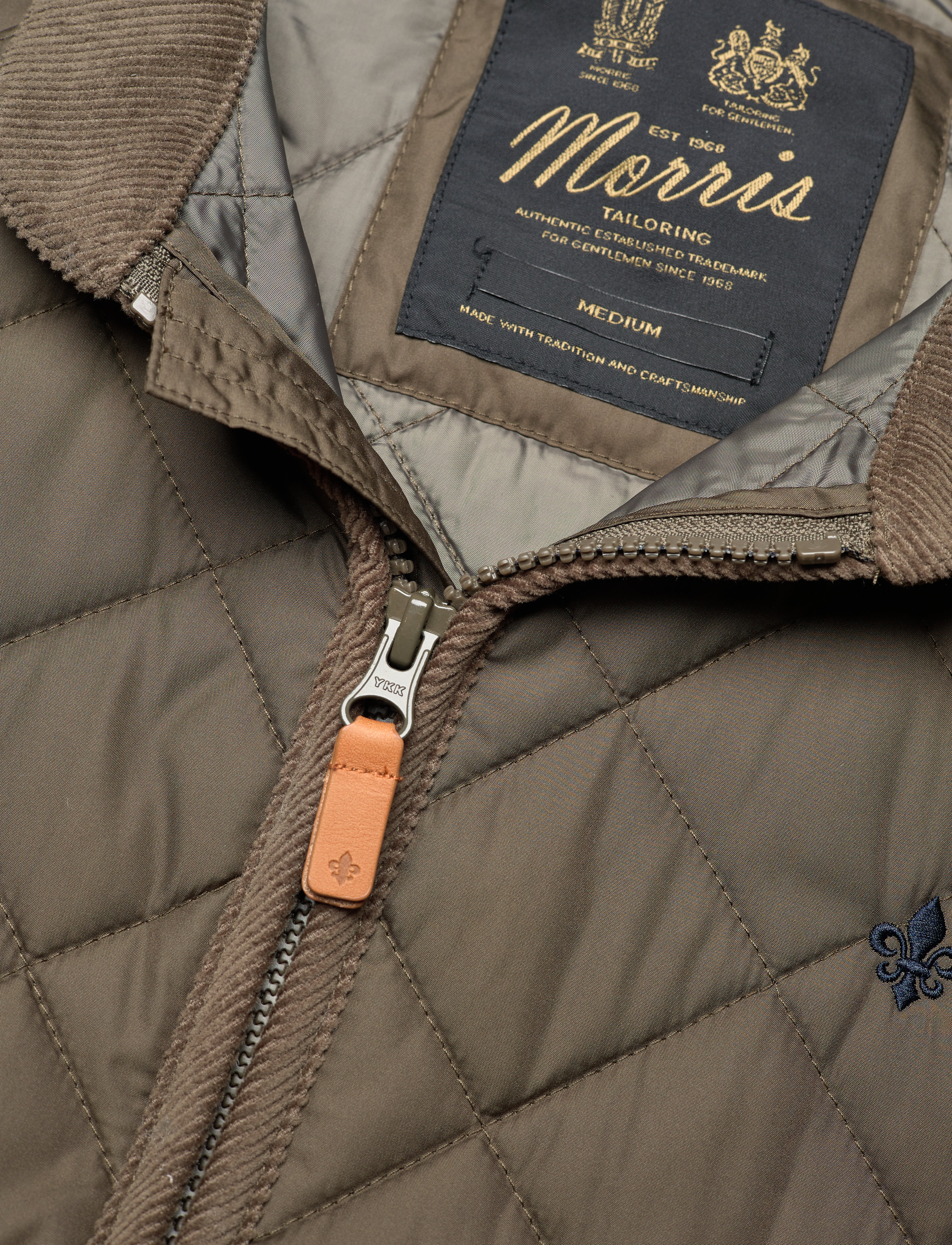 Morris - Teddy Quilted Jacket - olive - 2