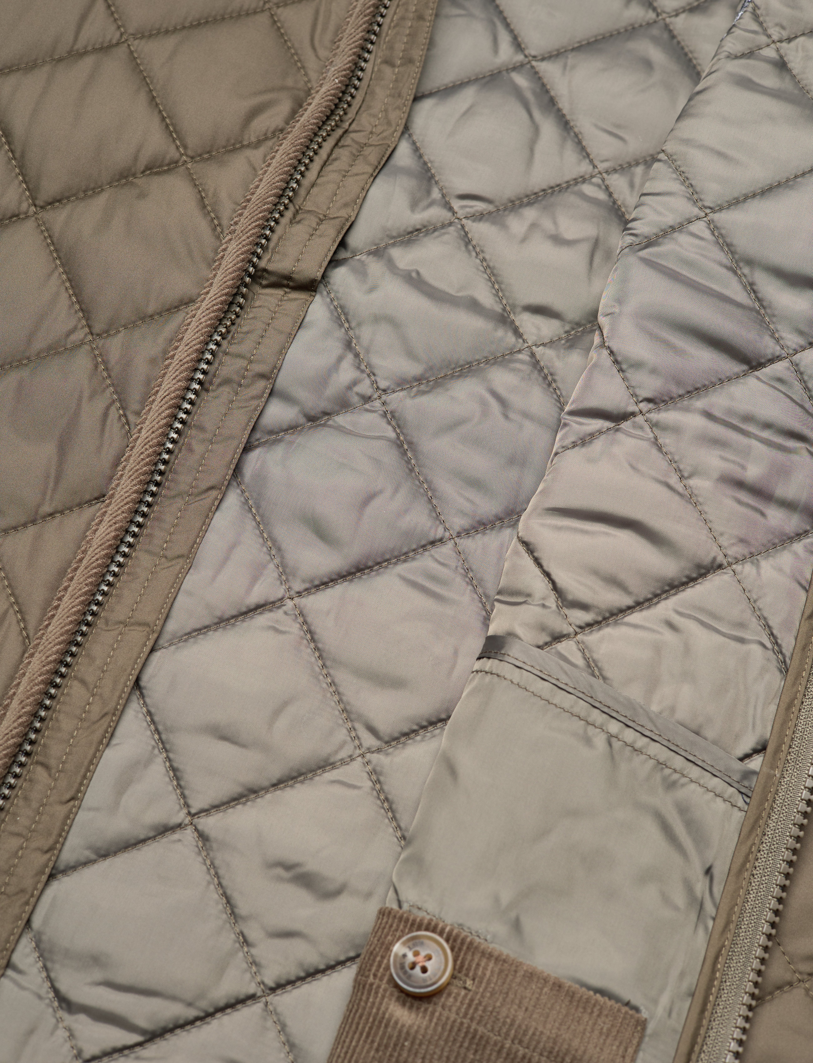 Morris - Teddy Quilted Jacket - olive - 4