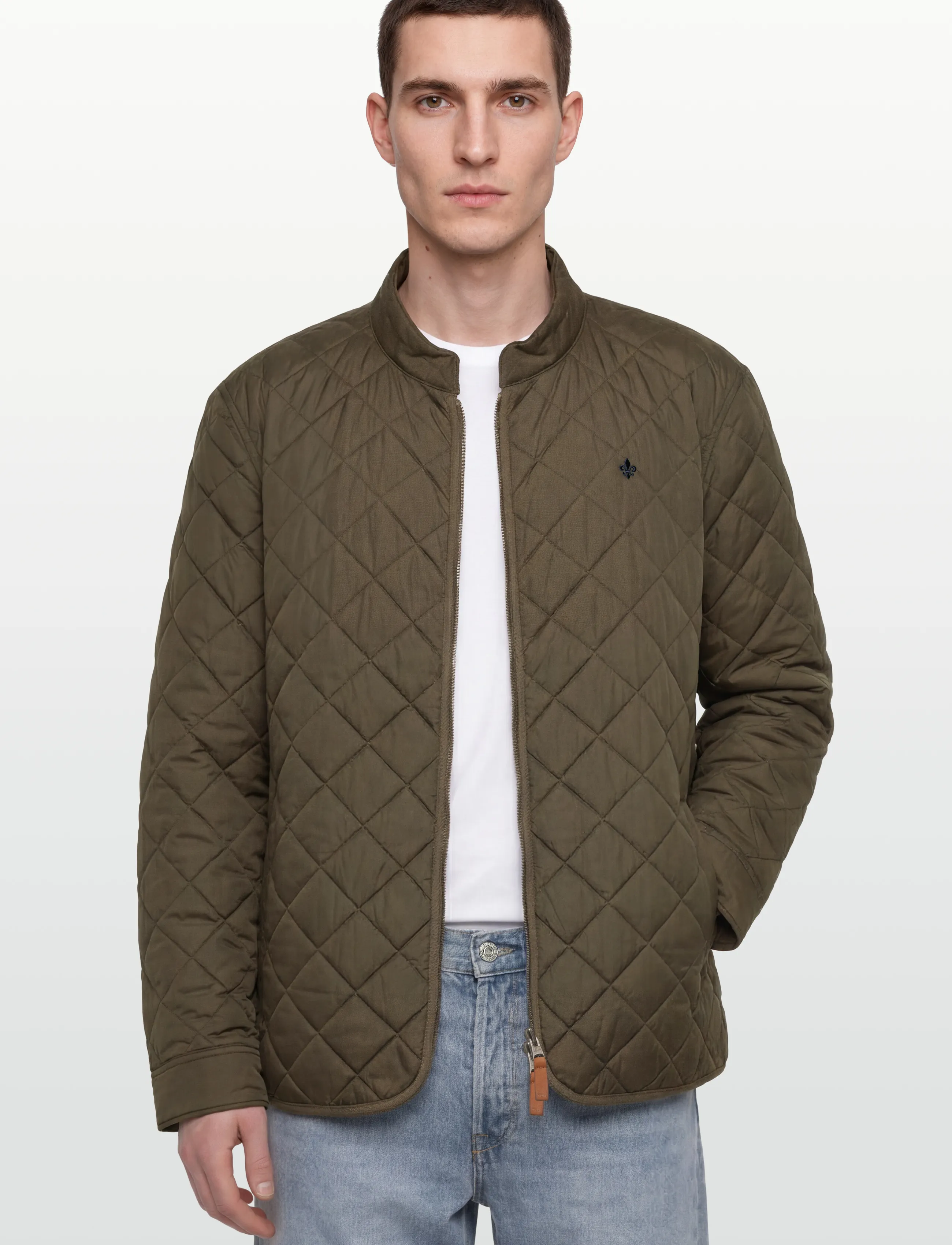 Morris - Teddy Quilted Jacket - olive - 3
