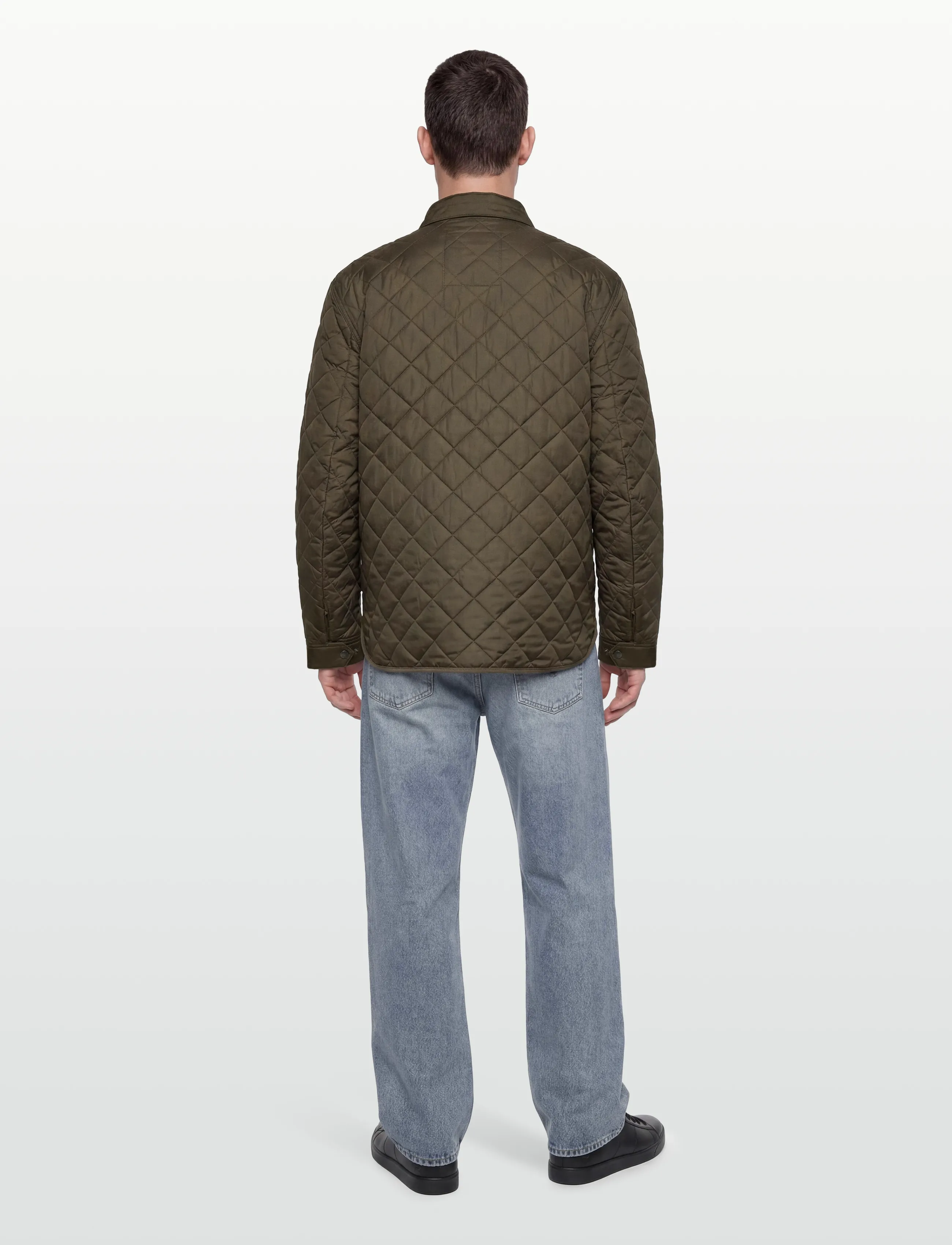 Morris - Teddy Quilted Jacket - olive - 4