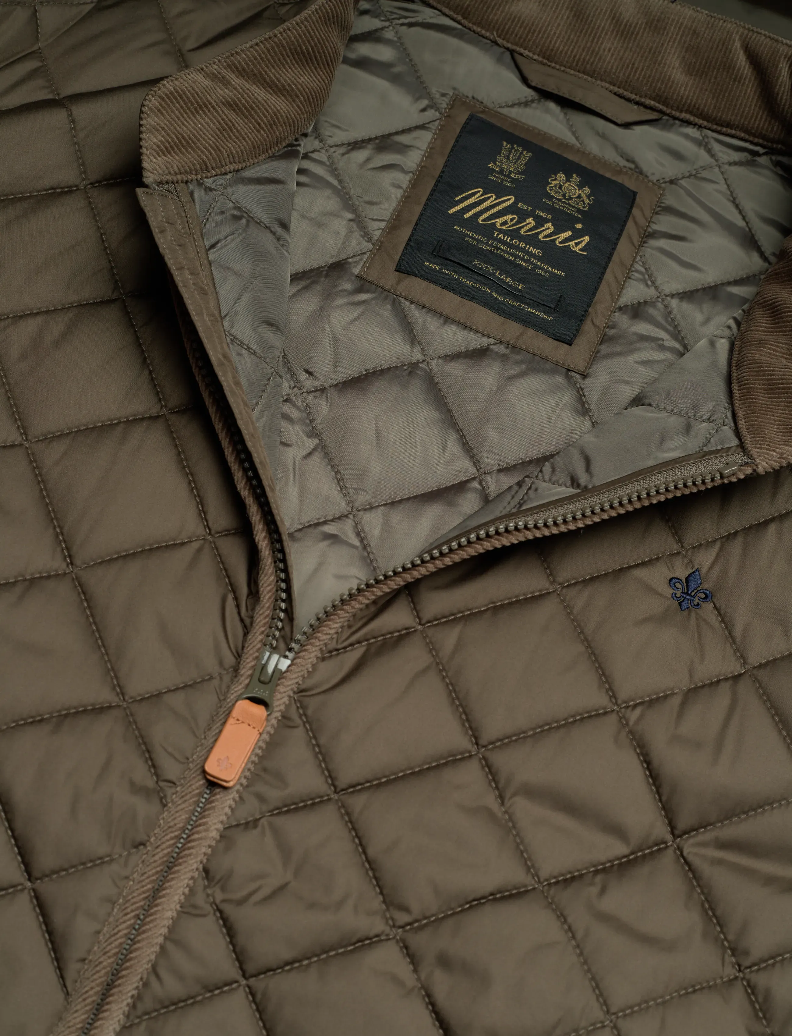 Morris - Teddy Quilted Jacket - olive - 5
