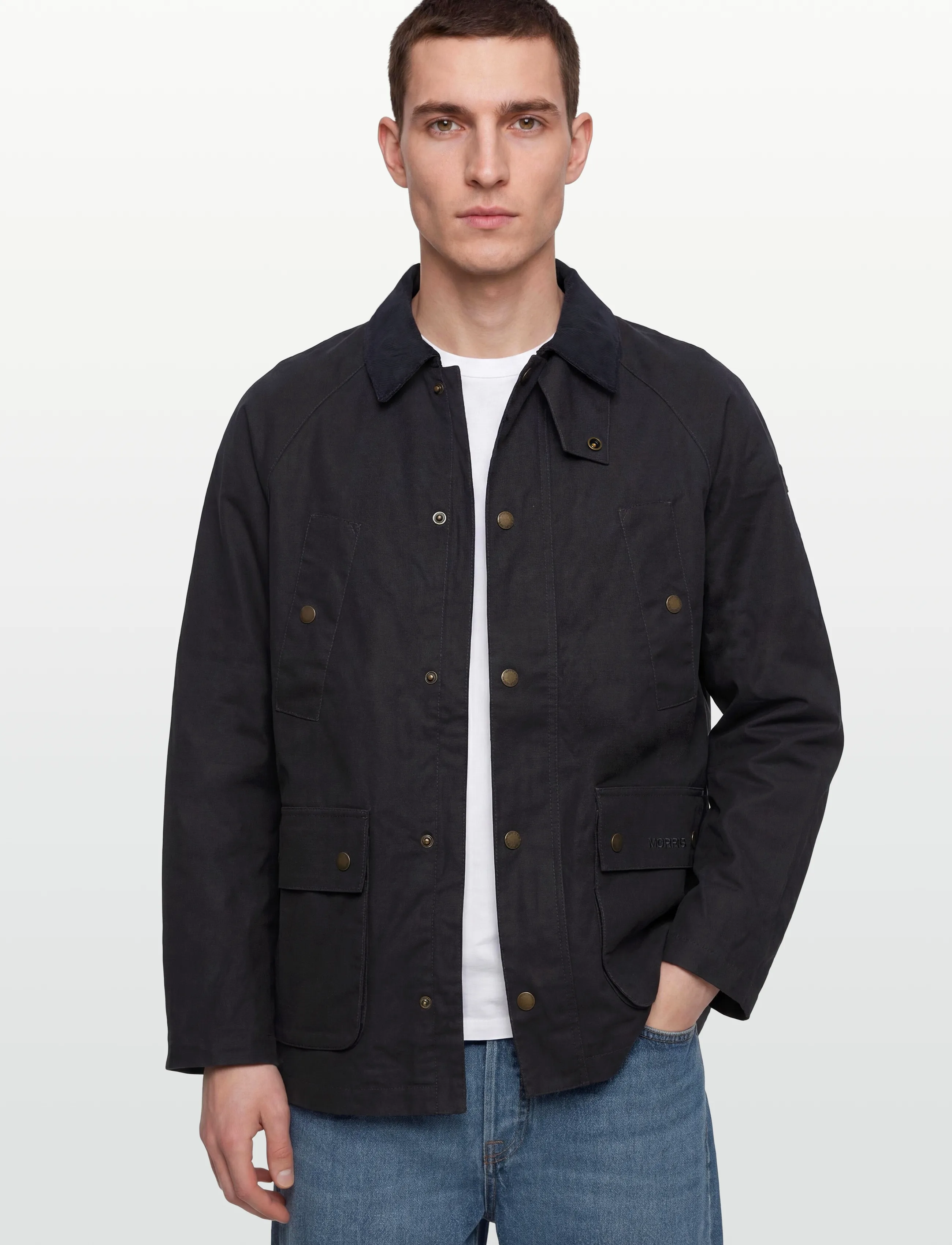 Morris - Steven Jacket - frühlingsjacken - blue - 4