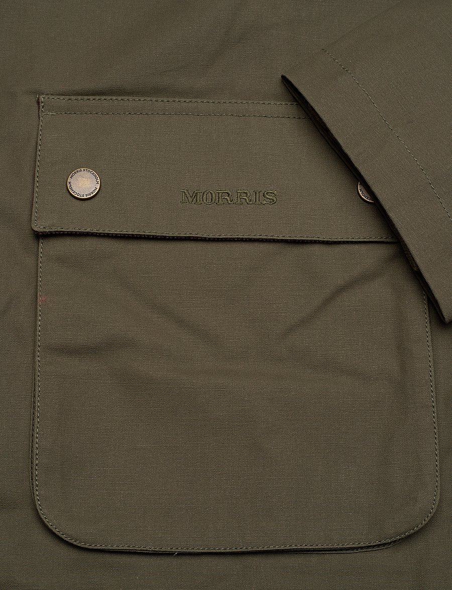 Morris - Steven Jacket - light jackets - olive - 4