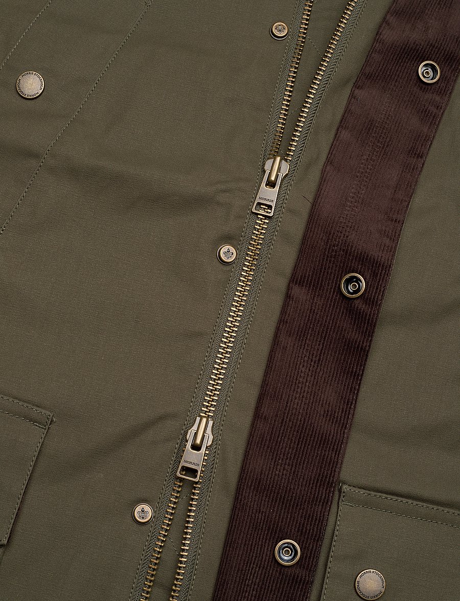 Morris - Steven Jacket - light jackets - olive - 5