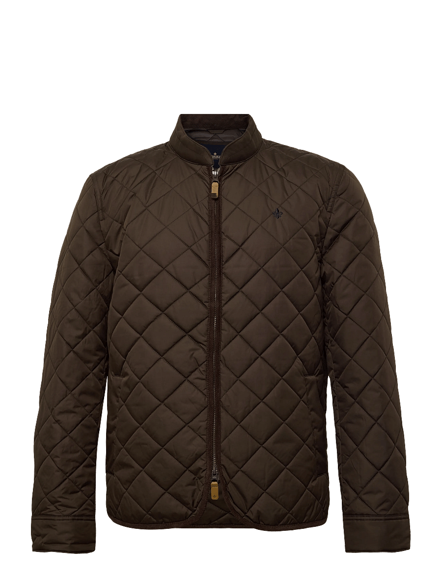 Morris - Teddy Quilted Jacket - höstjackor - brown - 0