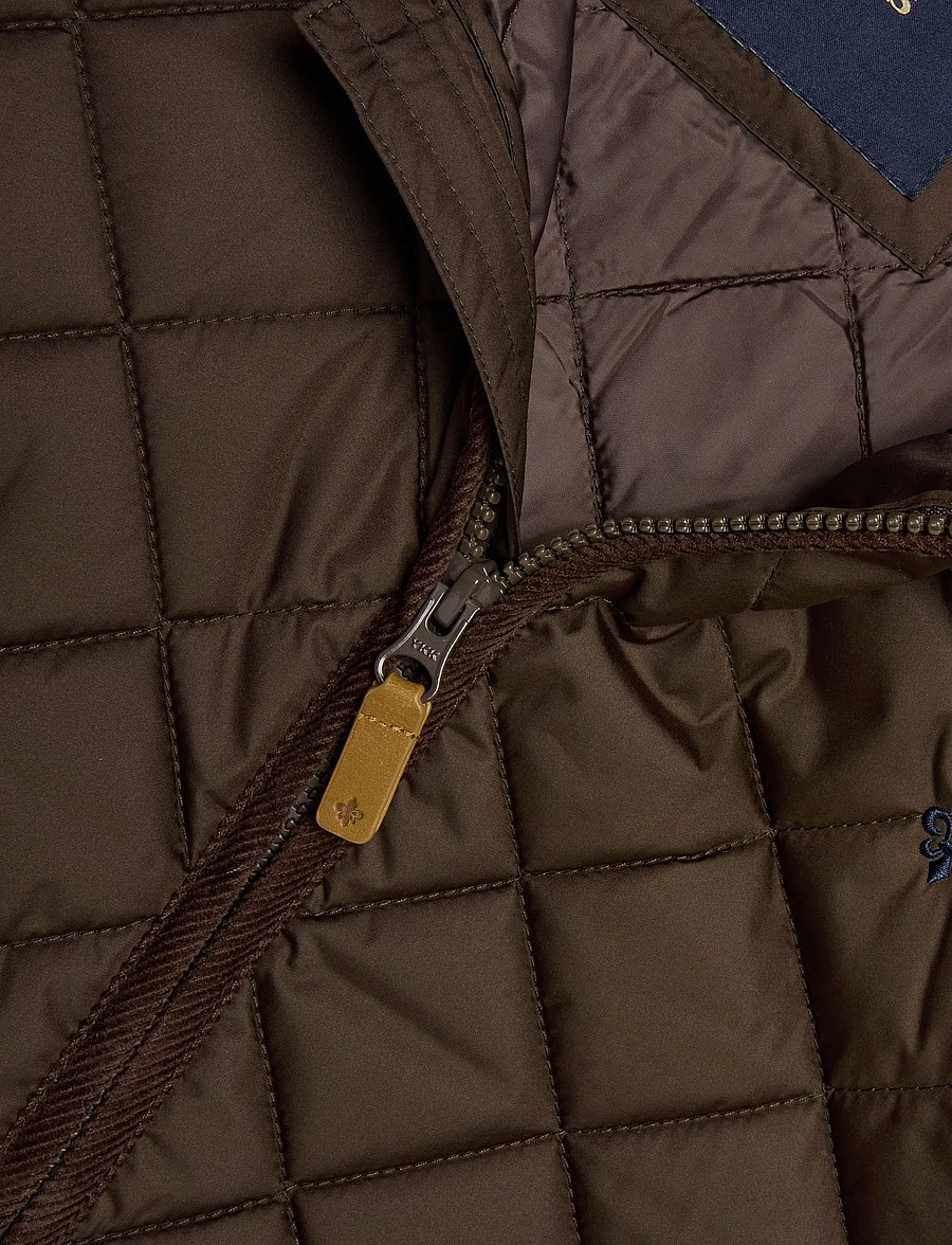 Morris - Teddy Quilted Jacket - höstjackor - brown - 2