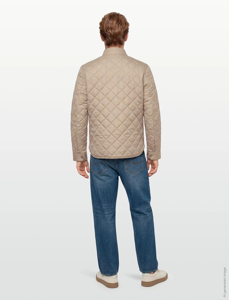 Morris - Teddy Quilted Jacket - spring jackets - khaki - 4