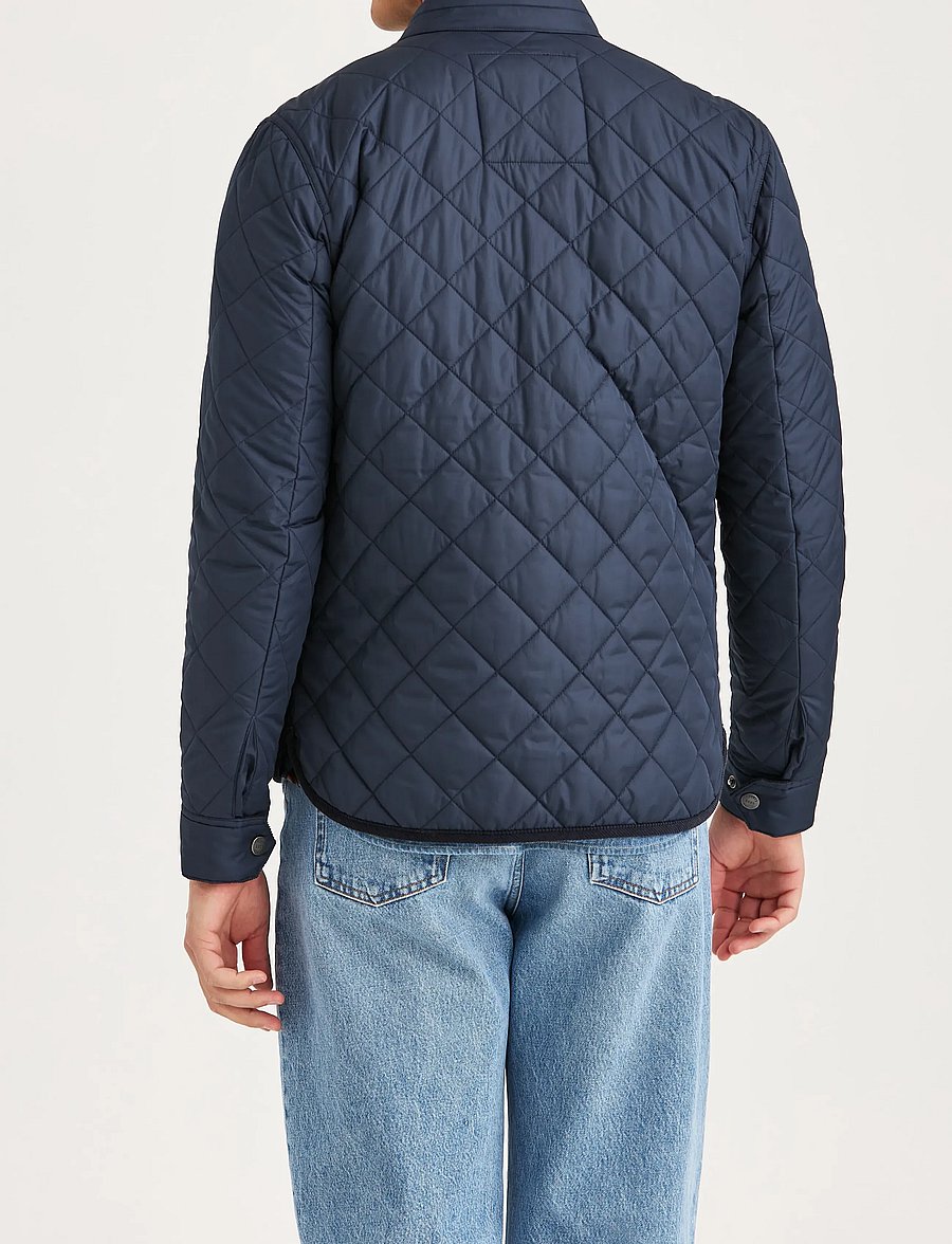 Morris - Teddy Quilted Jacket - herbstjacken - old blue - 4