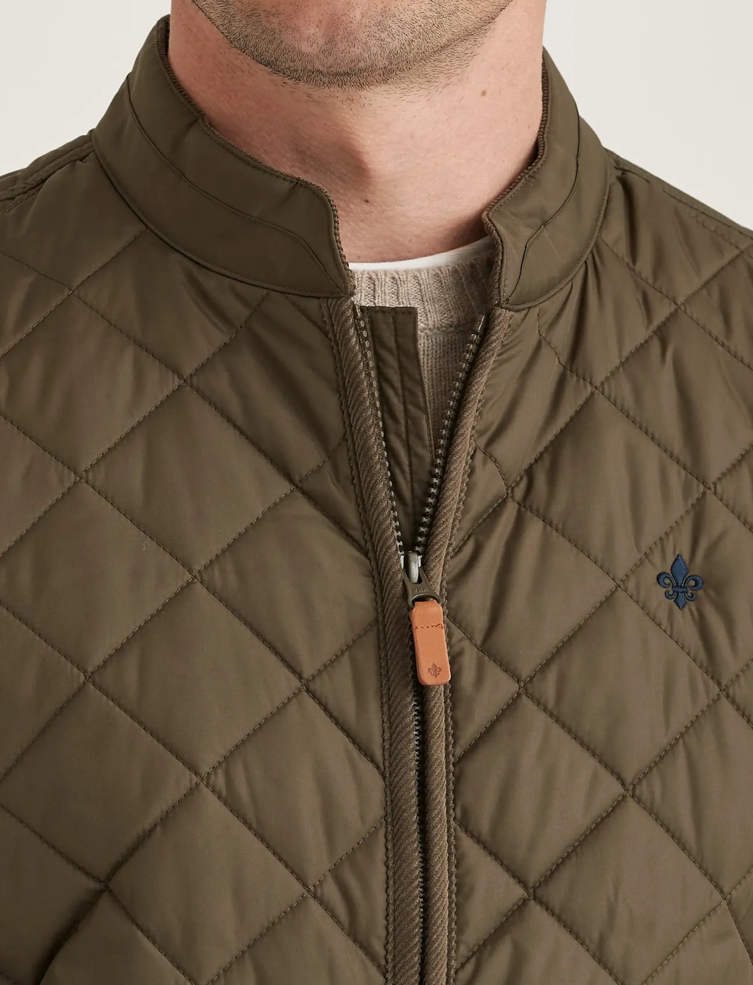 Morris - Teddy Quilted Jacket - spring jackets - olive - 5