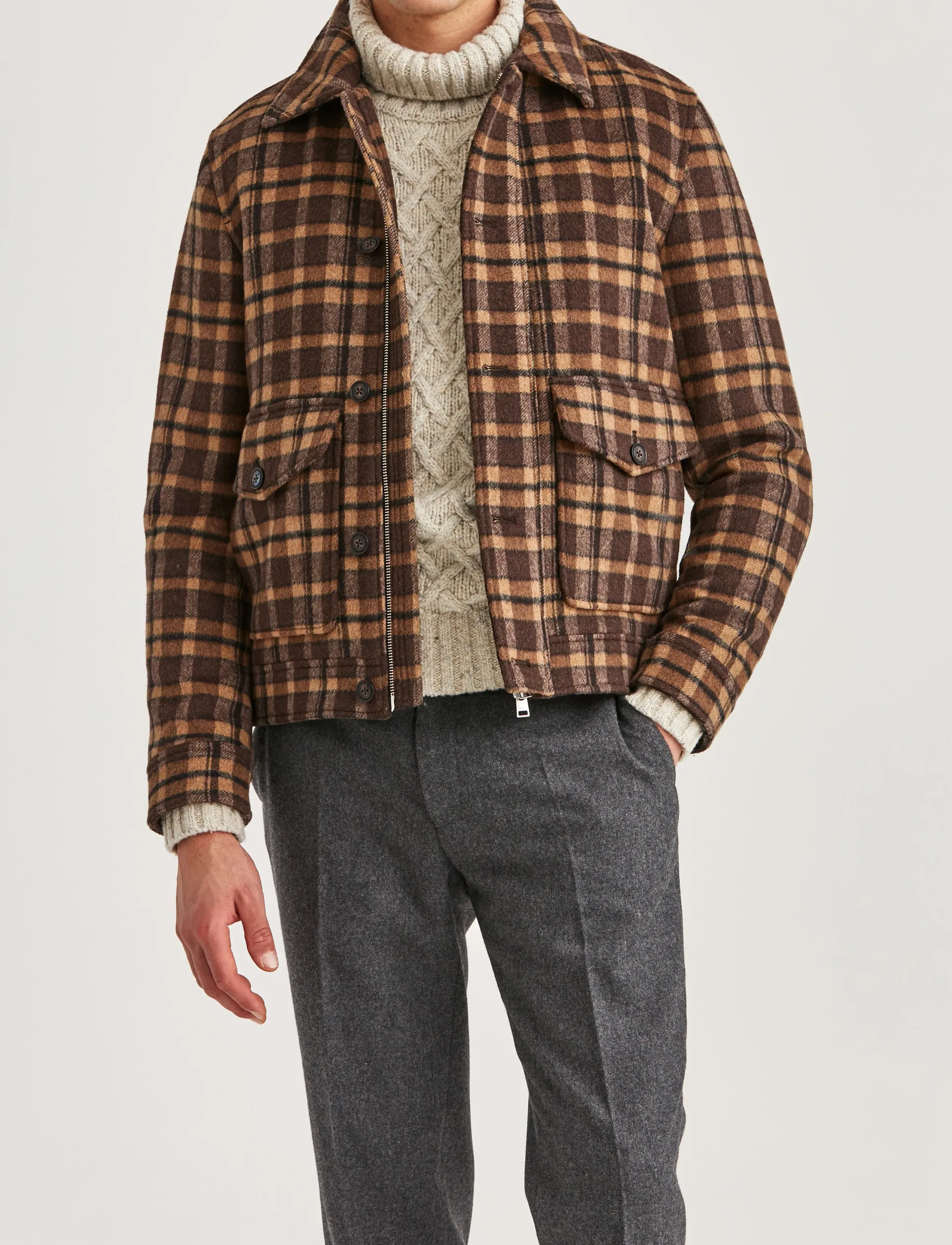 Morris Theobald Jacket, L, Brown, Jakker > Lette Jakker, Herre