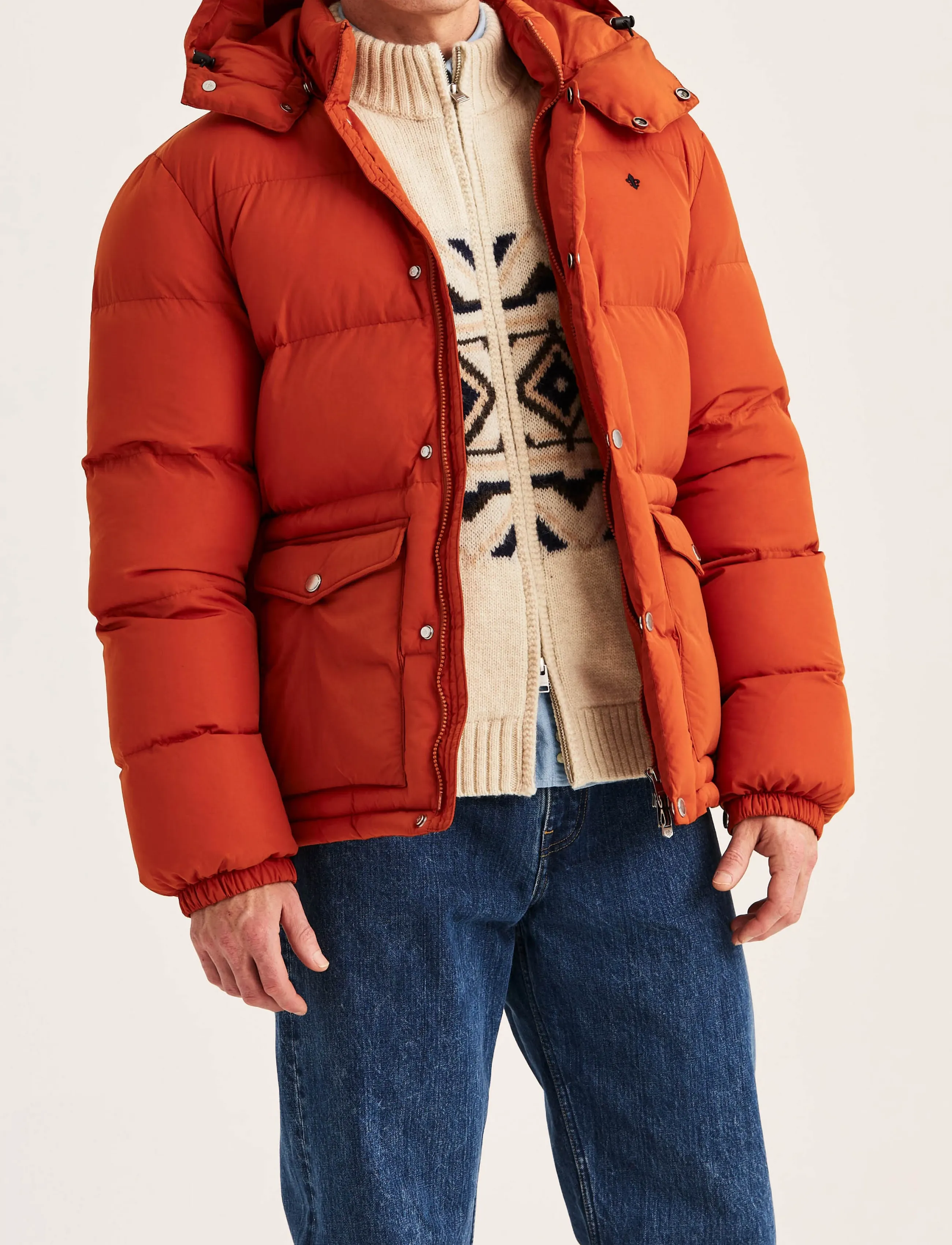 Morris Lennox Puffer Jacket - Jacken - ORANGE / orange