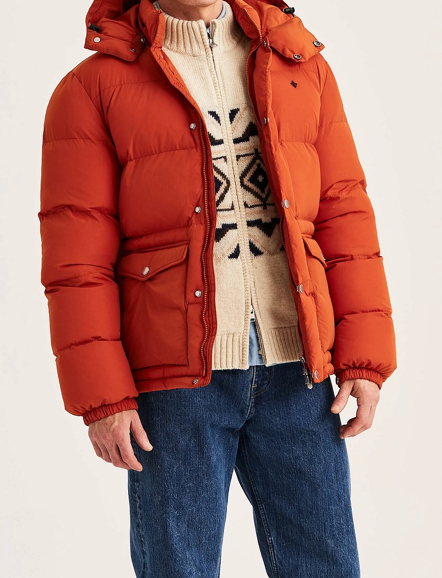 Morris - Lennox Puffer Jacket - gefütterte jacken - orange - 0