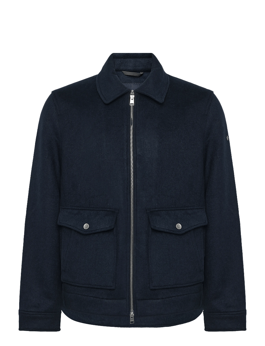 Morris - Wallace Wool Jacket - talvejoped - blue - 1