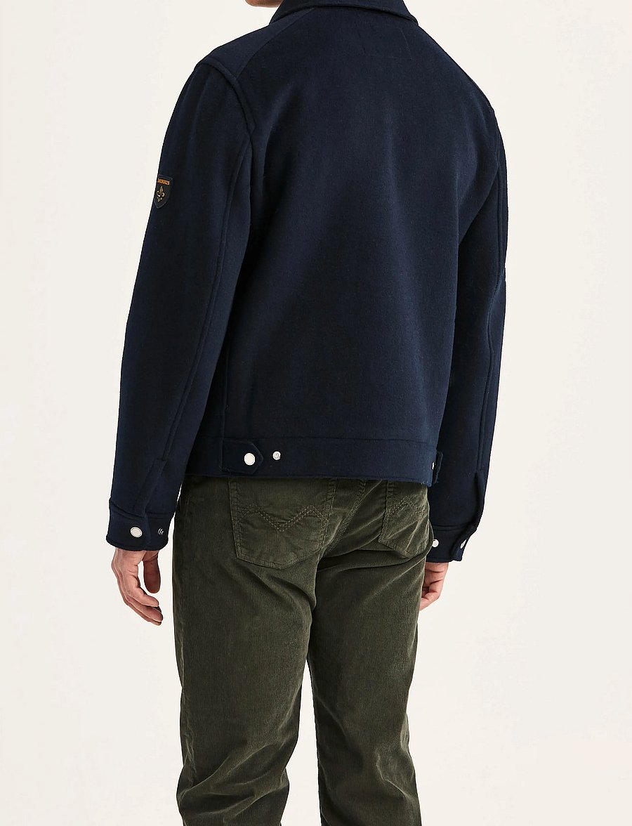 Morris - Wallace Wool Jacket - talvejoped - blue - 3