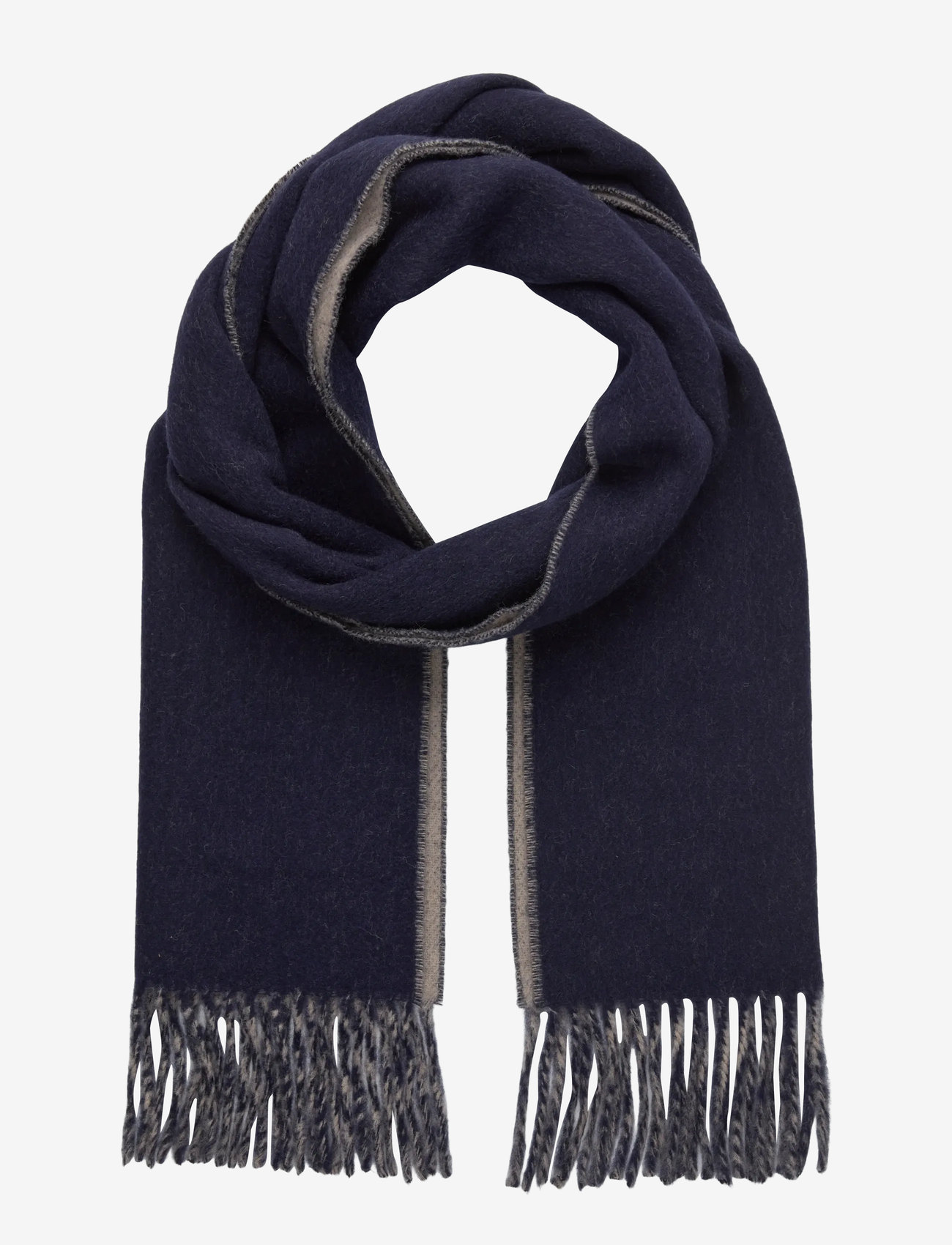 Morris - Double Face Scarf - accessoires - navy - 0