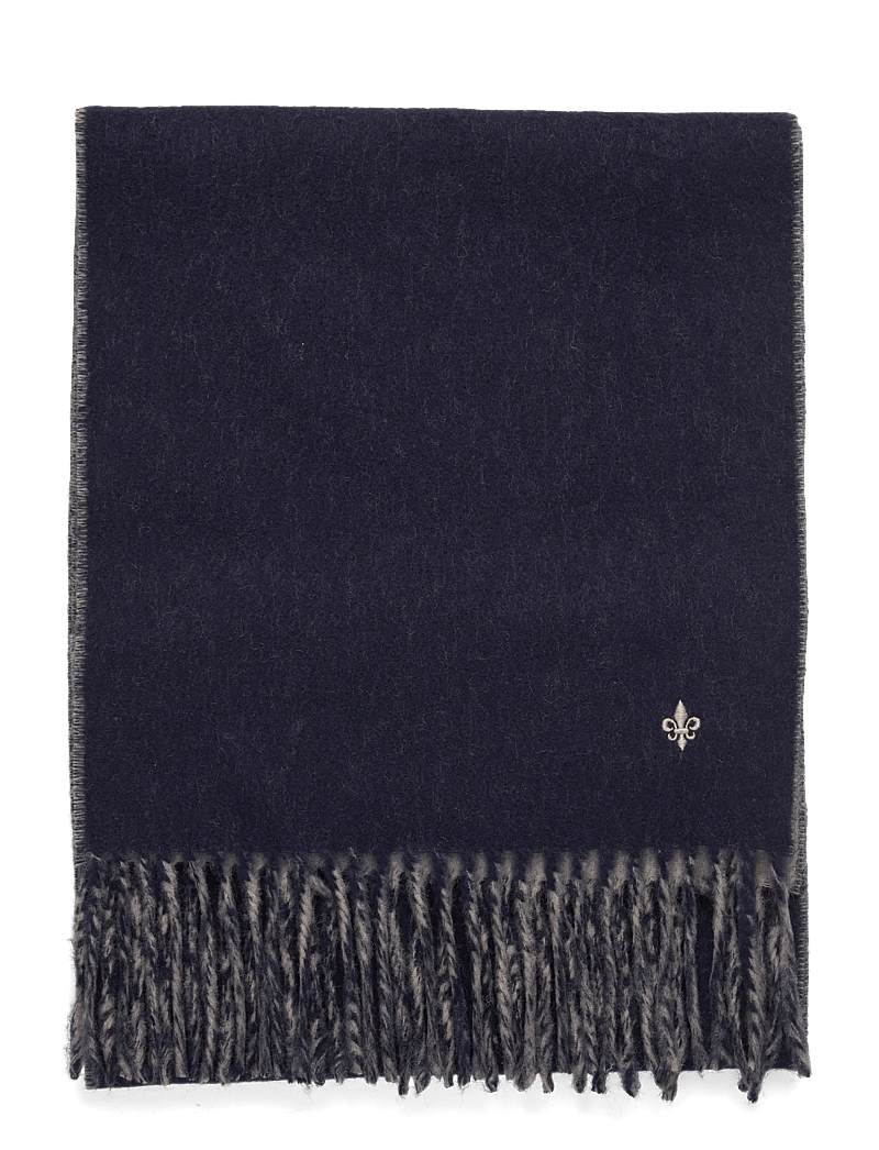 Morris - Double Face Scarf - halstørklæder - navy - 1