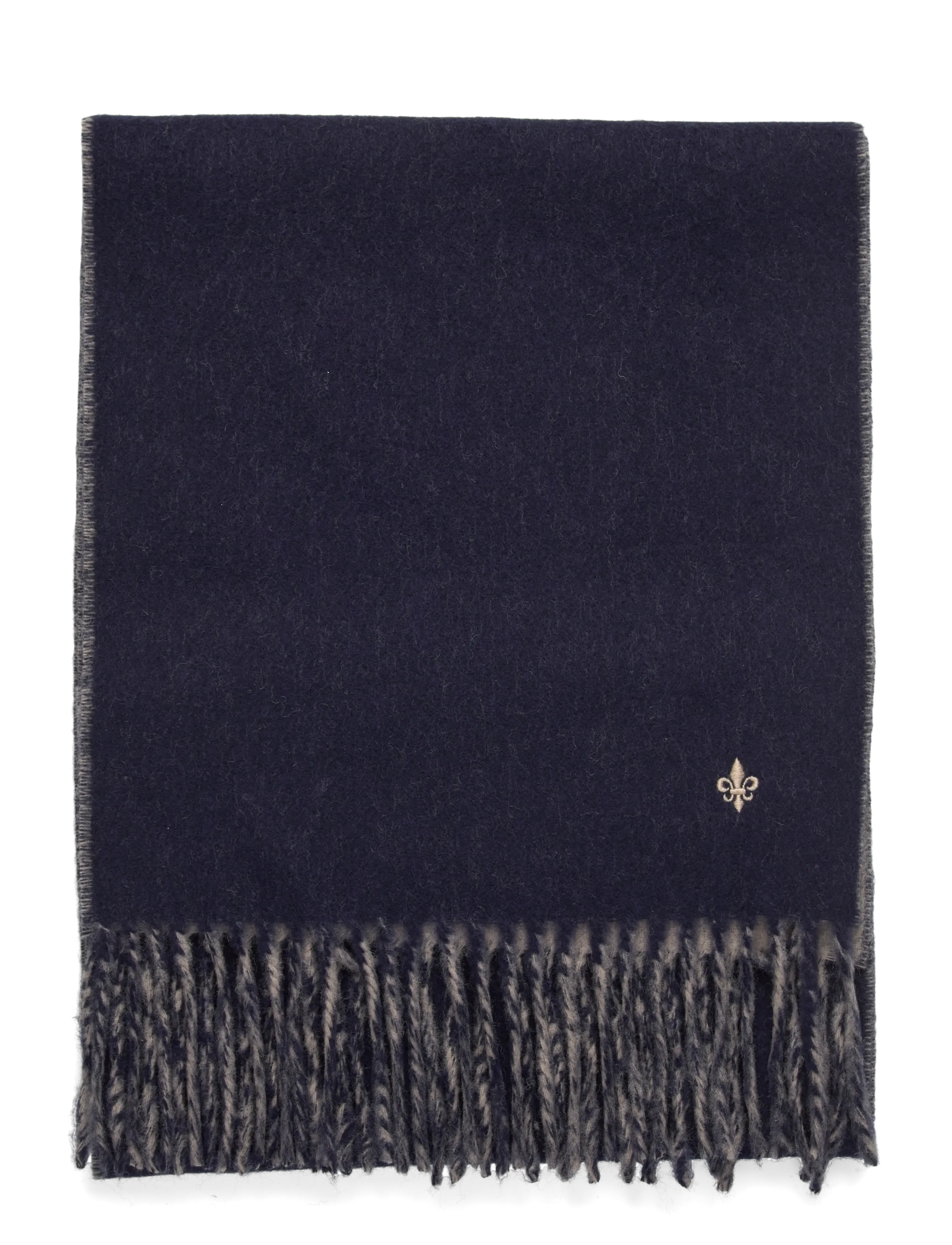 Morris - Double Face Scarf - aksessuaarid - navy - 1