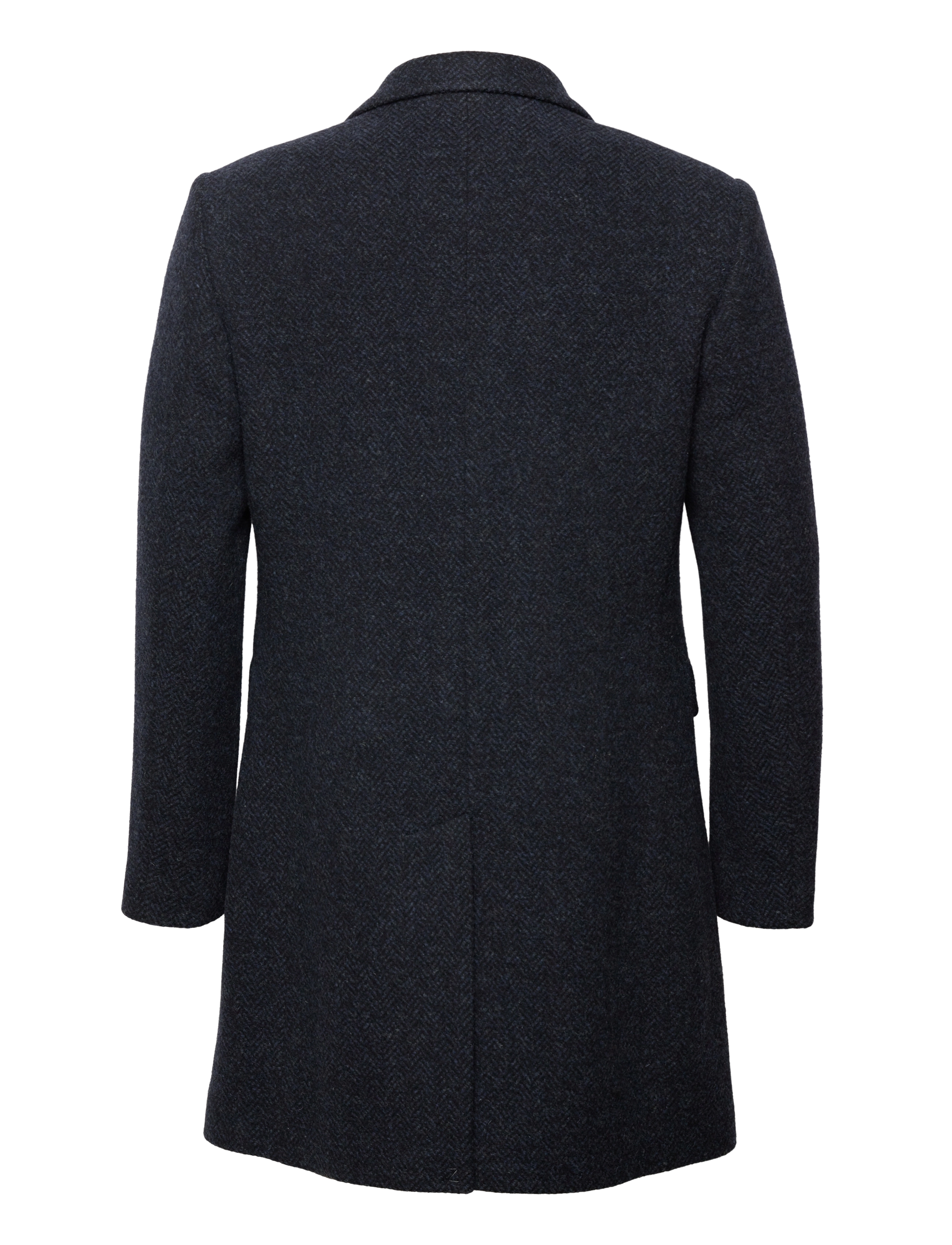 Morris - Morris Herringbone Coat - navy - 1