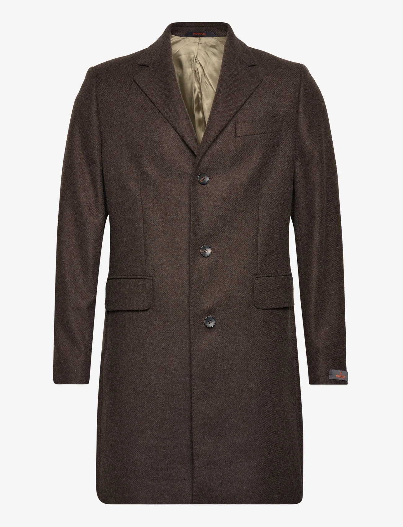Morris - Morris Wool SB Coat - vinterjakker - brown - 0