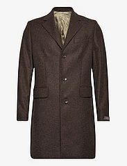 Morris - Morris Wool SB Coat - winter jackets - brown - 0