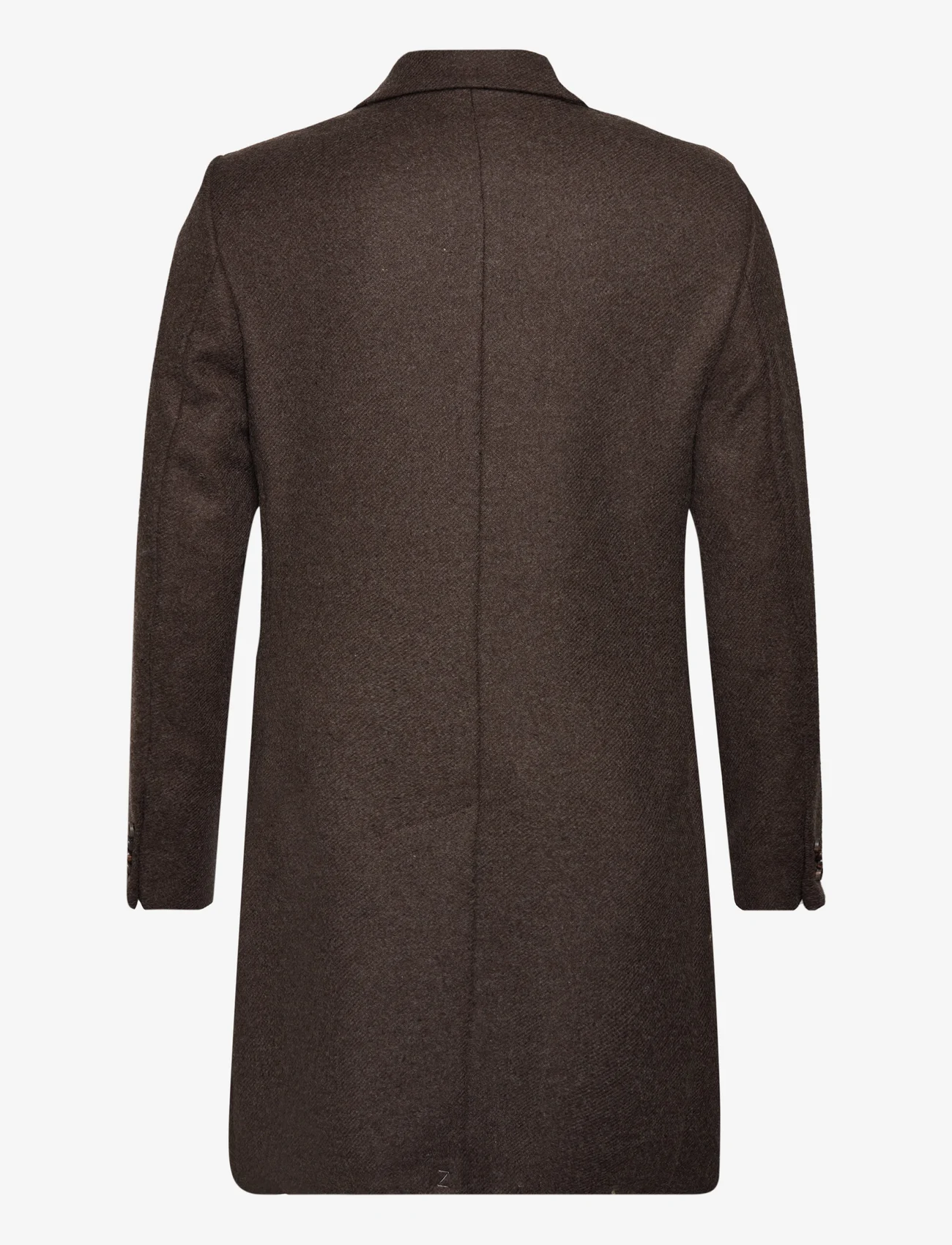 Morris - Morris Wool SB Coat - winter jackets - brown - 1
