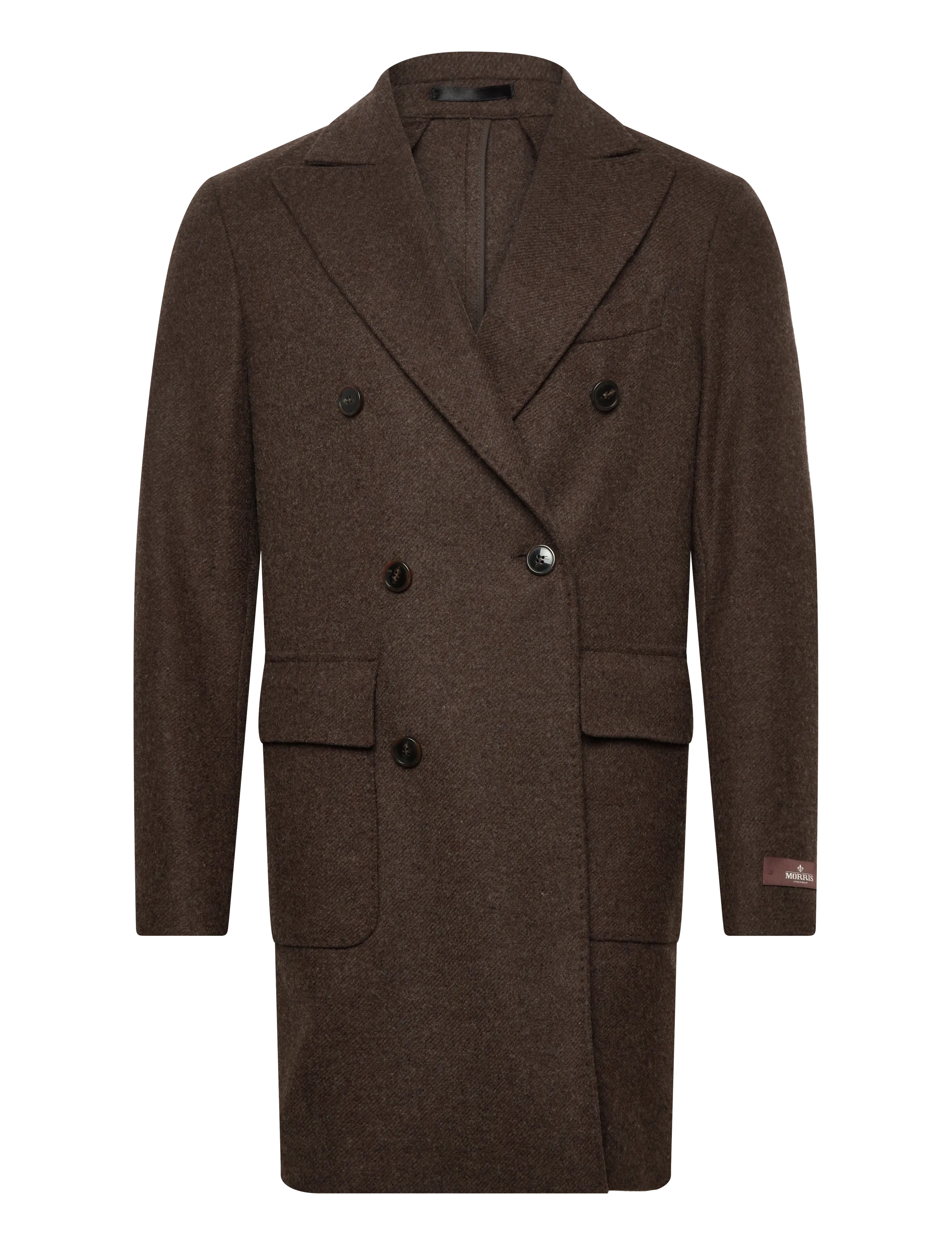 Morris Brian DB Coat - Kläder - BROWN / brown