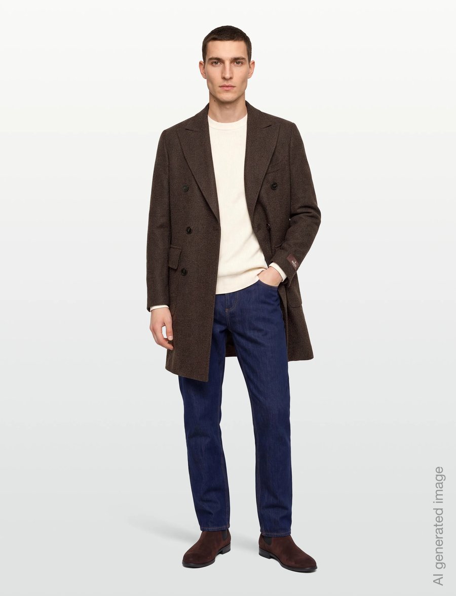 Morris - Brian DB Coat - uldfrakker - brown - 0