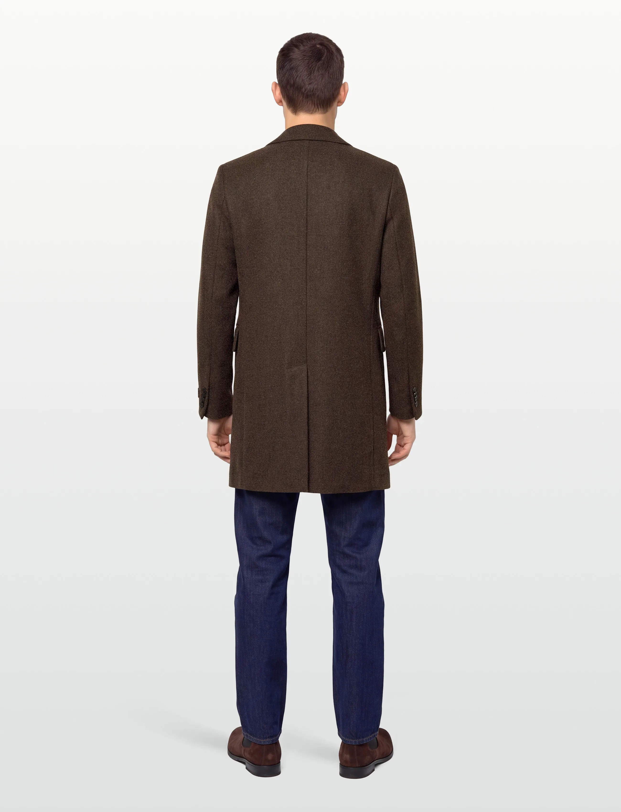 Morris - Brian DB Coat - winter jackets - brown - 4