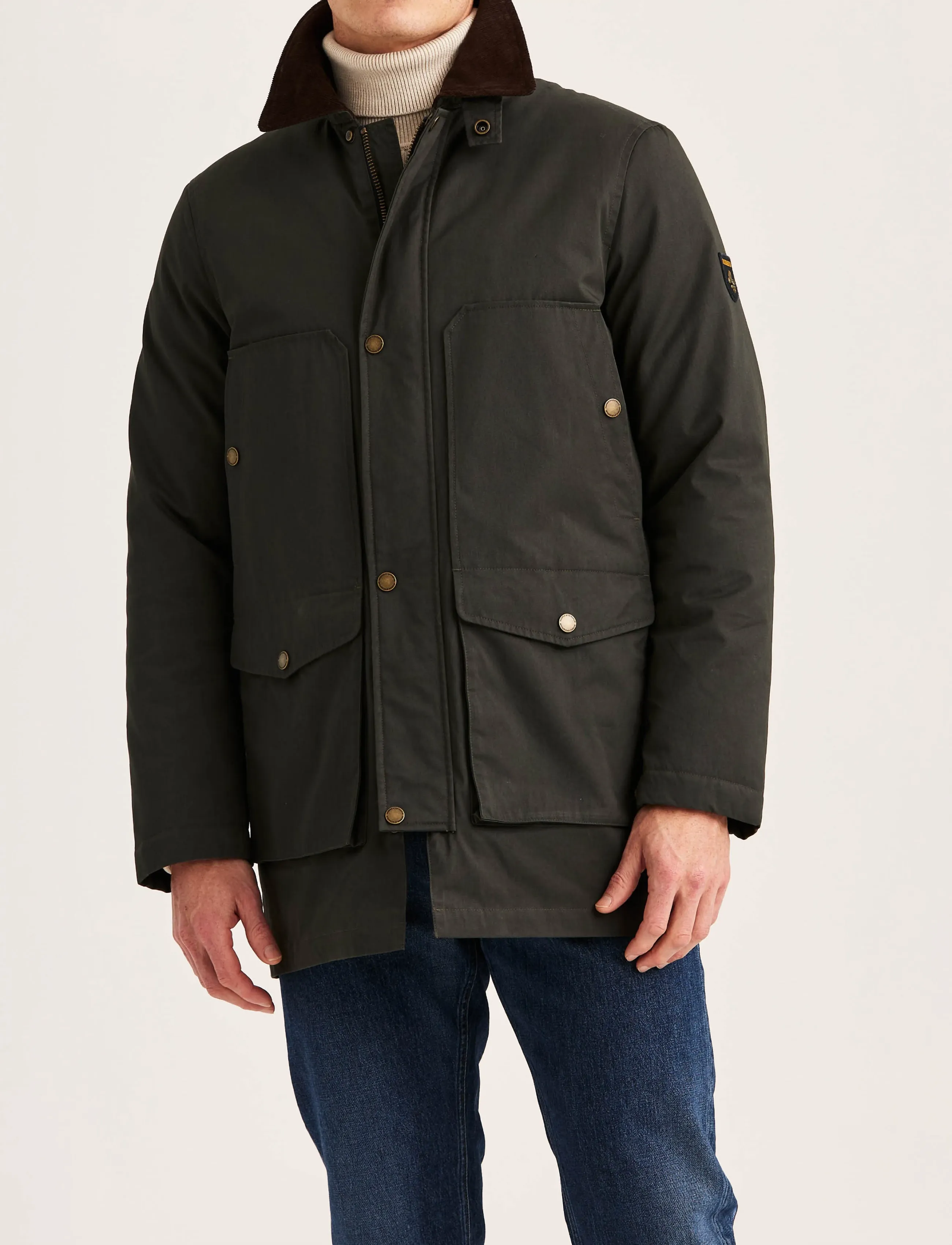 Morris - Mac Wax Jacket - regnjakker - olive - 2