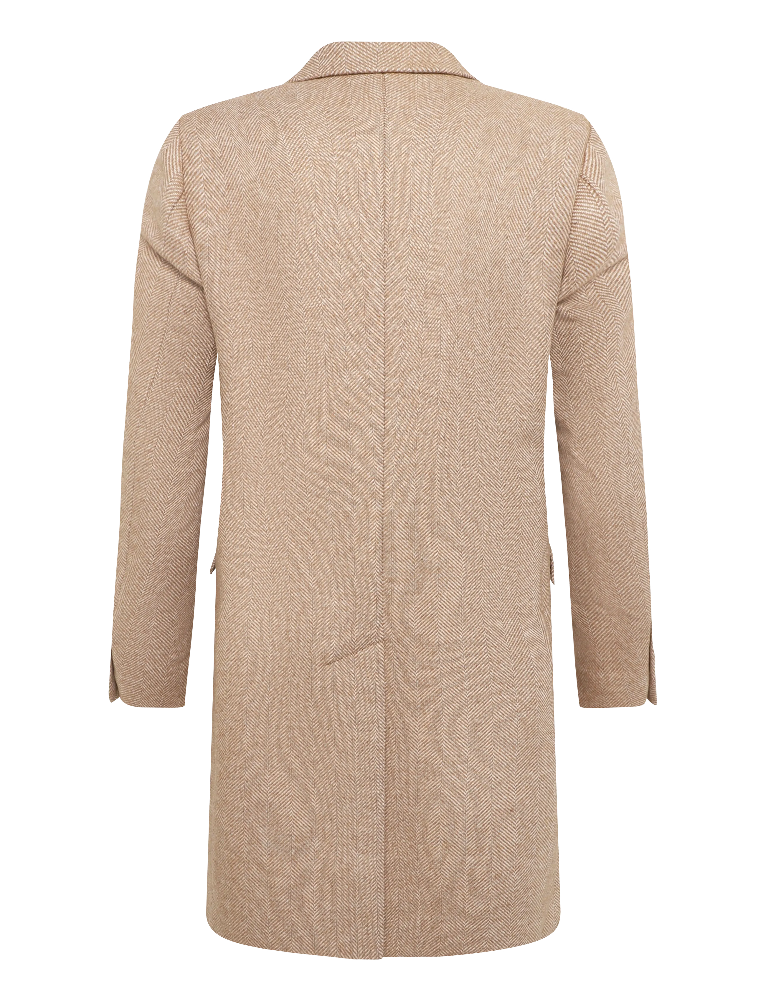 Morris - Herringbone DB Coat - camel - 2