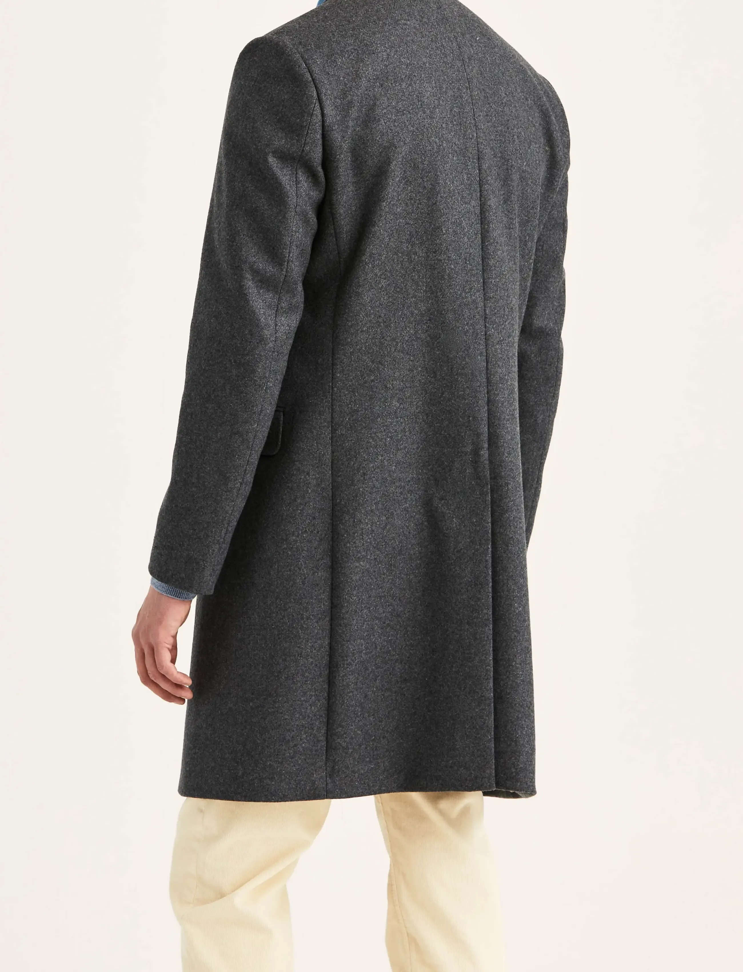 Morris - Ben Wool Coat - winterjacken - grey - 4