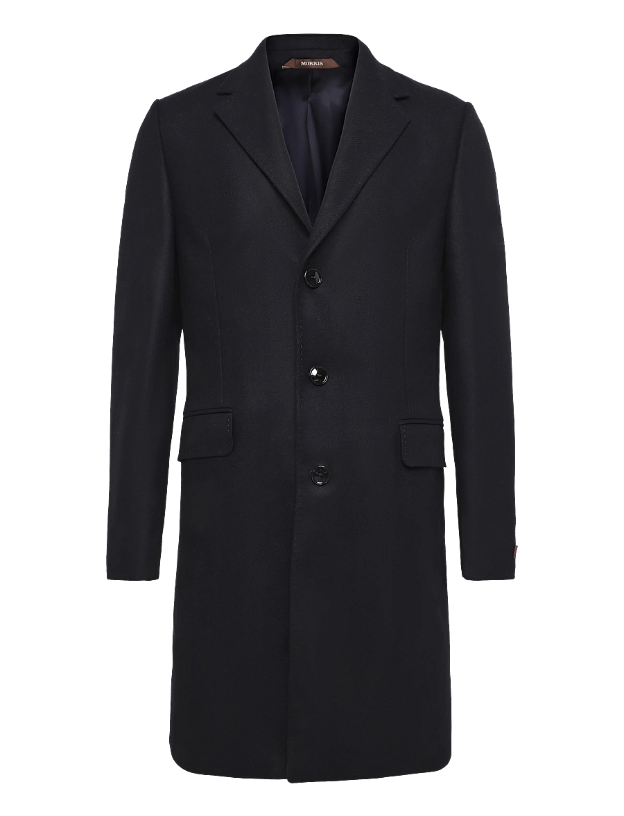 Morris - Ben Wool Coat - winter jackets - navy - 1