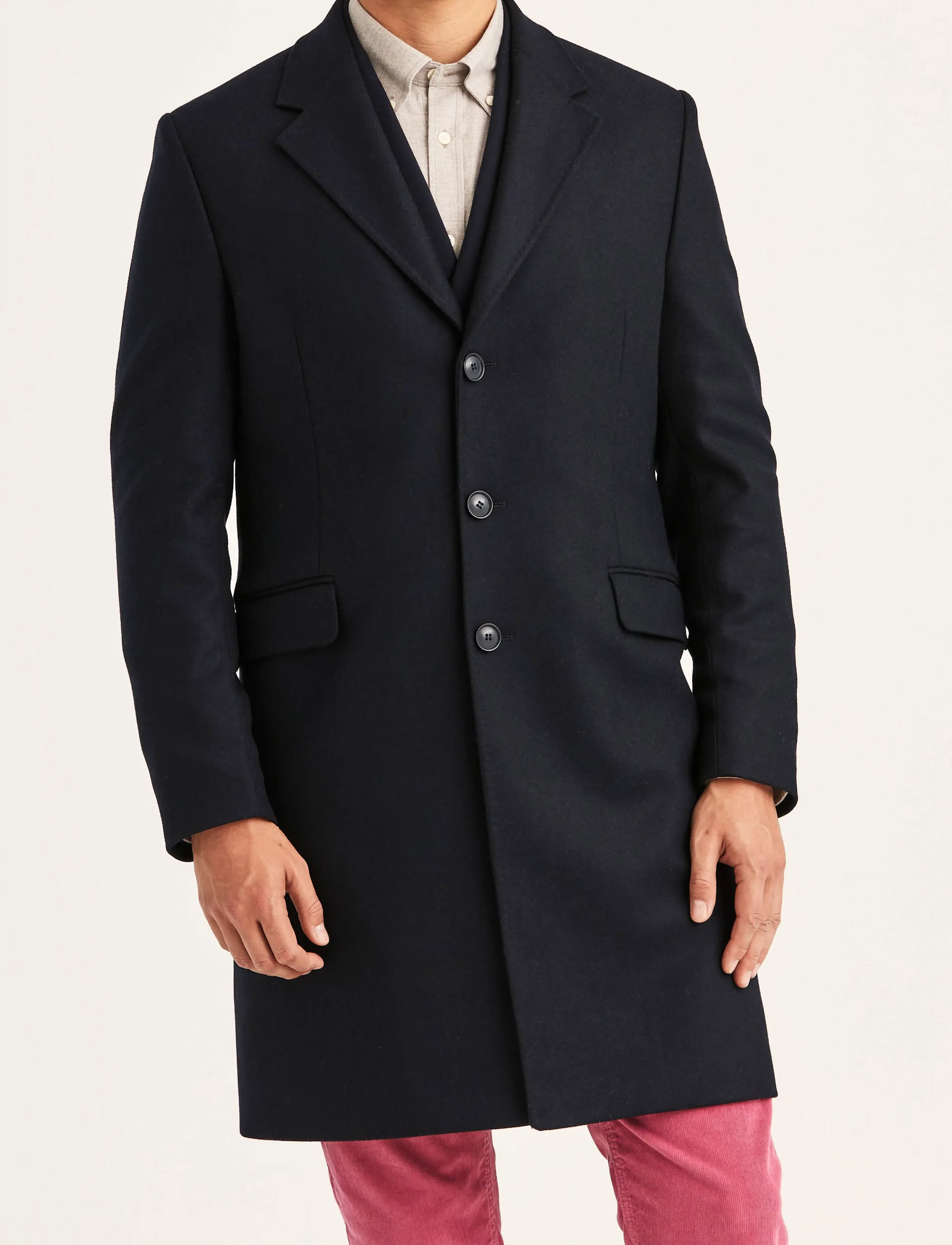 Morris Ben Wool Coat - Wollmäntel - NAVY / navy