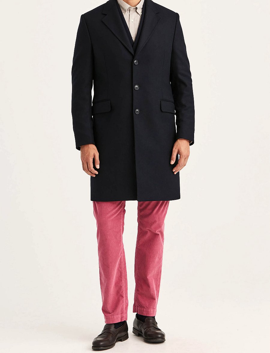 Morris - Ben Wool Coat - winter jackets - navy - 3