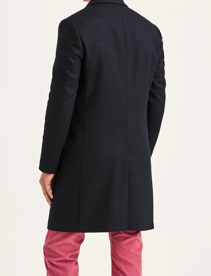Morris - Ben Wool Coat - winter jackets - navy - 4