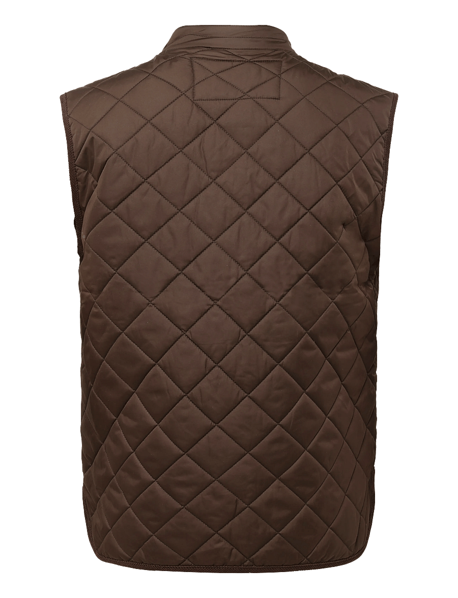 Morris - Teddy Quilted Vest - brown - 1