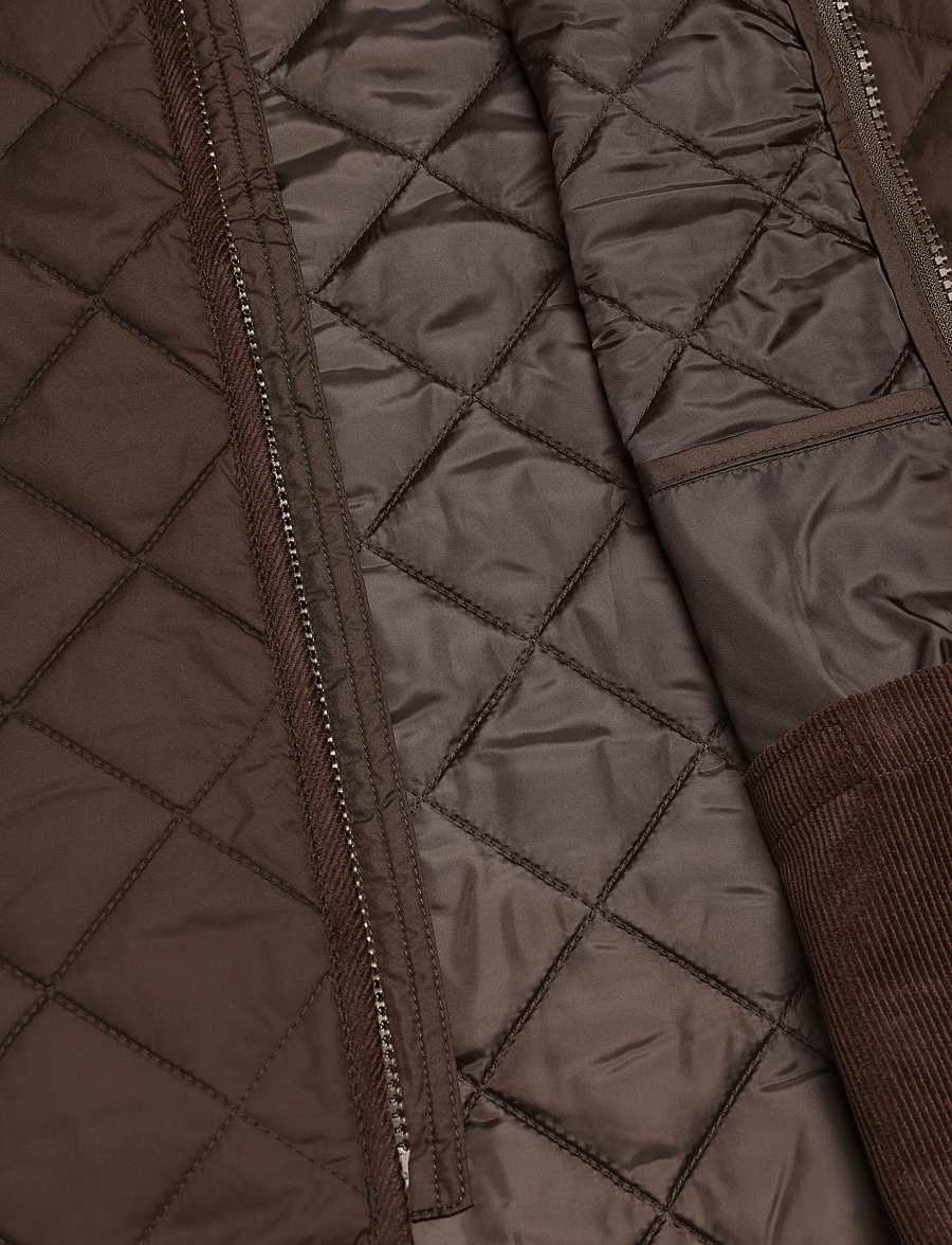 Morris - Teddy Quilted Vest - brown - 4