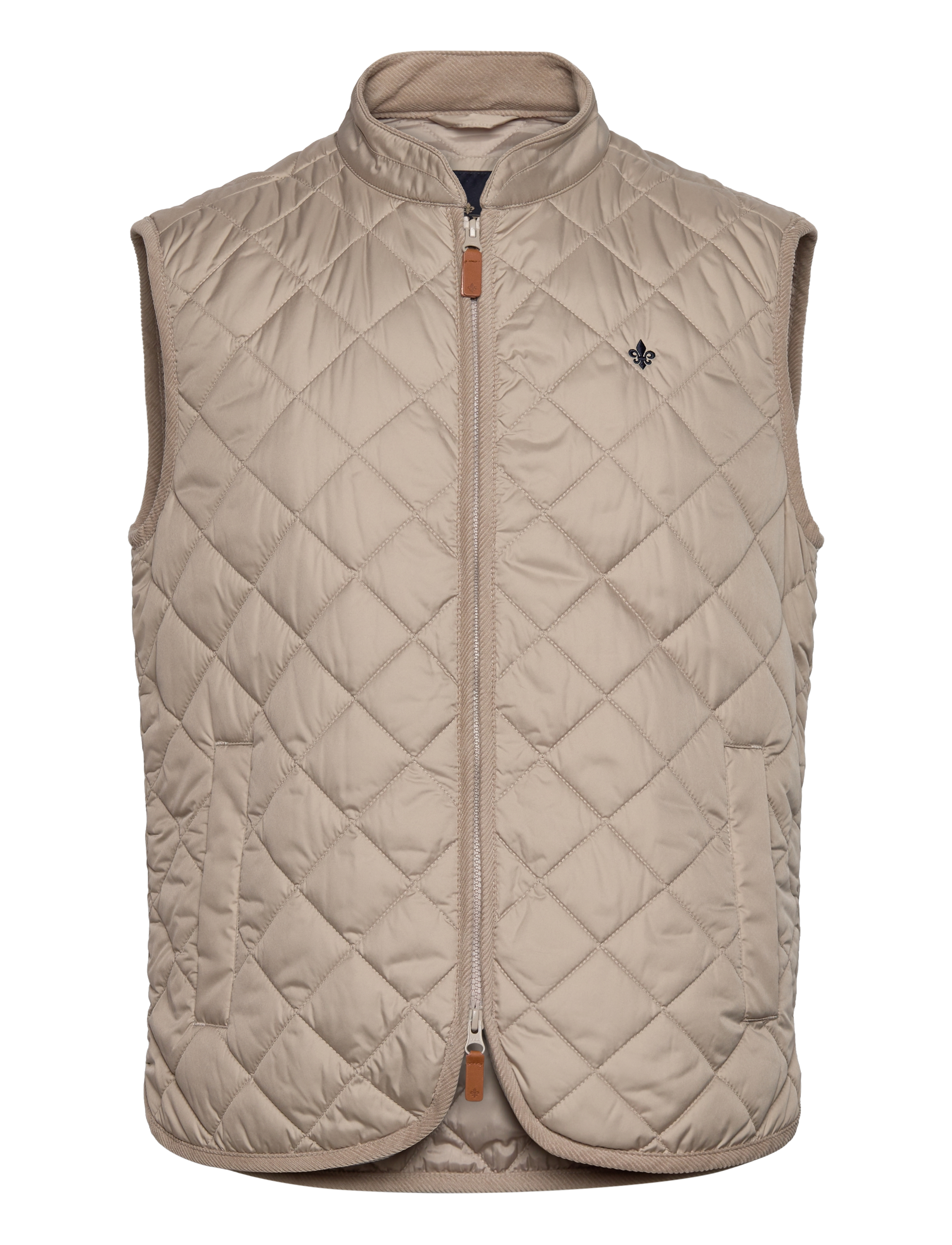 MORRIS Teddy Quilted Vest Beige - XL - Herren