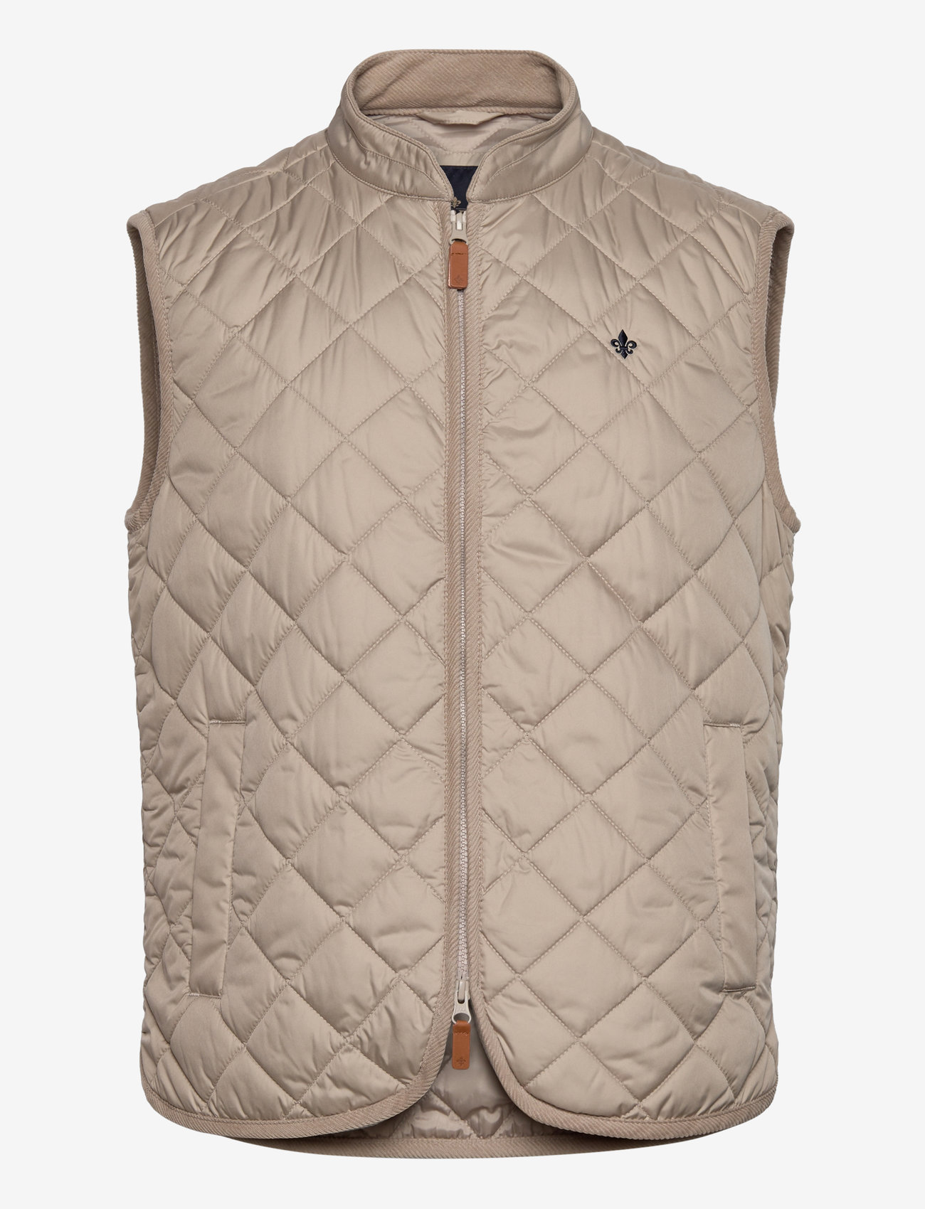 Morris - Teddy Quilted Vest - veste - khaki - 1