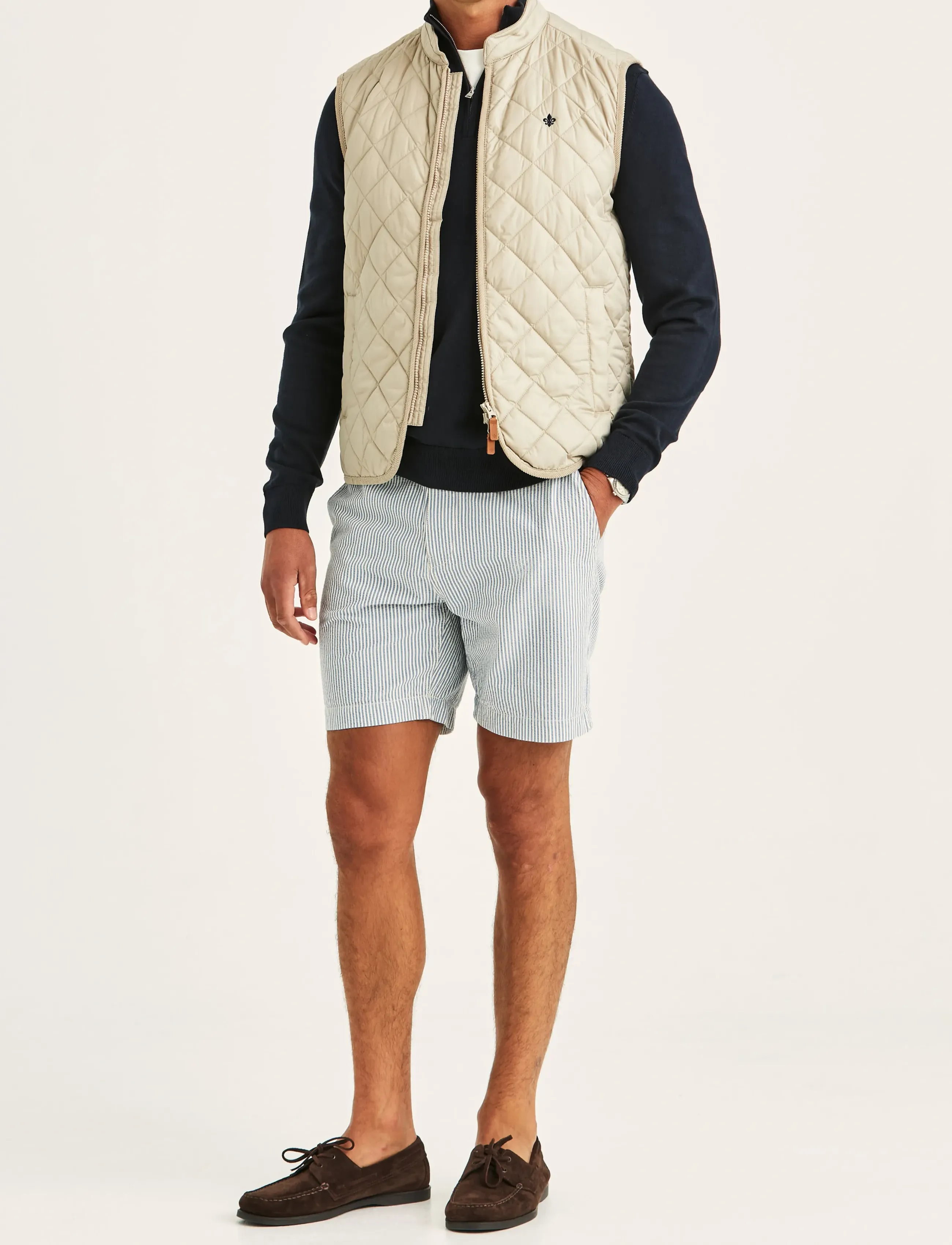 Morris - Teddy Quilted Vest - västar - khaki - 3