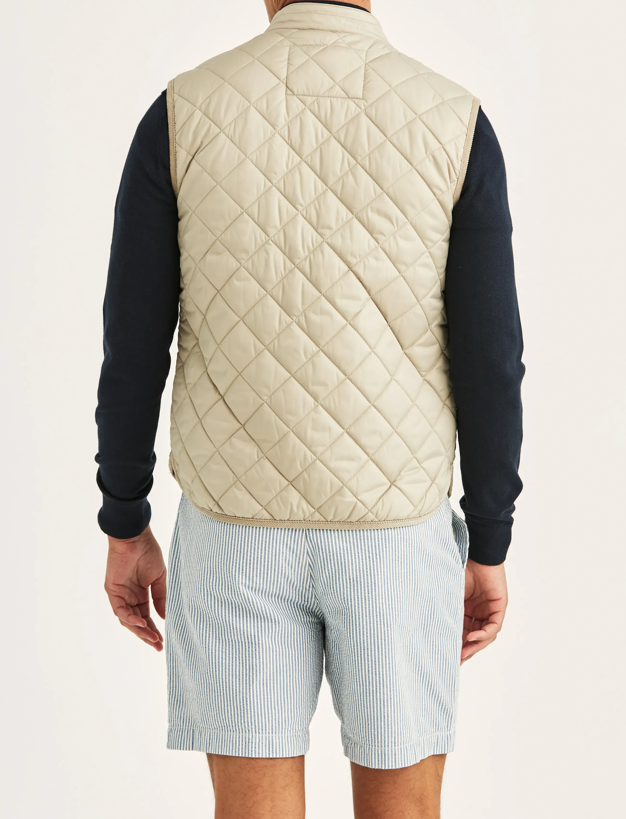 Morris - Teddy Quilted Vest - västar - khaki - 4