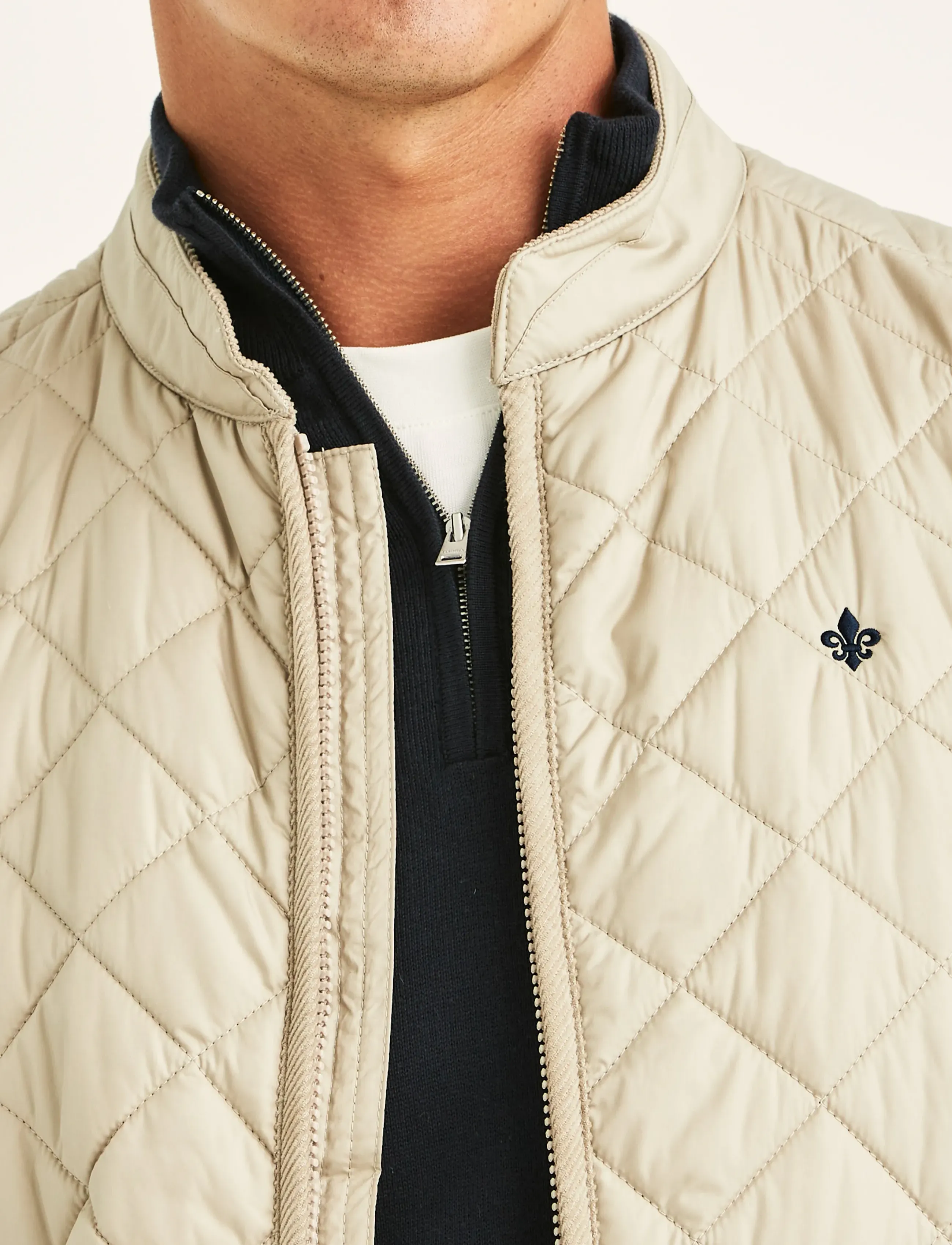 Morris - Teddy Quilted Vest - västar - khaki - 5